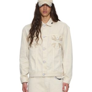 Mens Ksubi X Alice Hollywood Oh G Jacket Ivory Jackets
