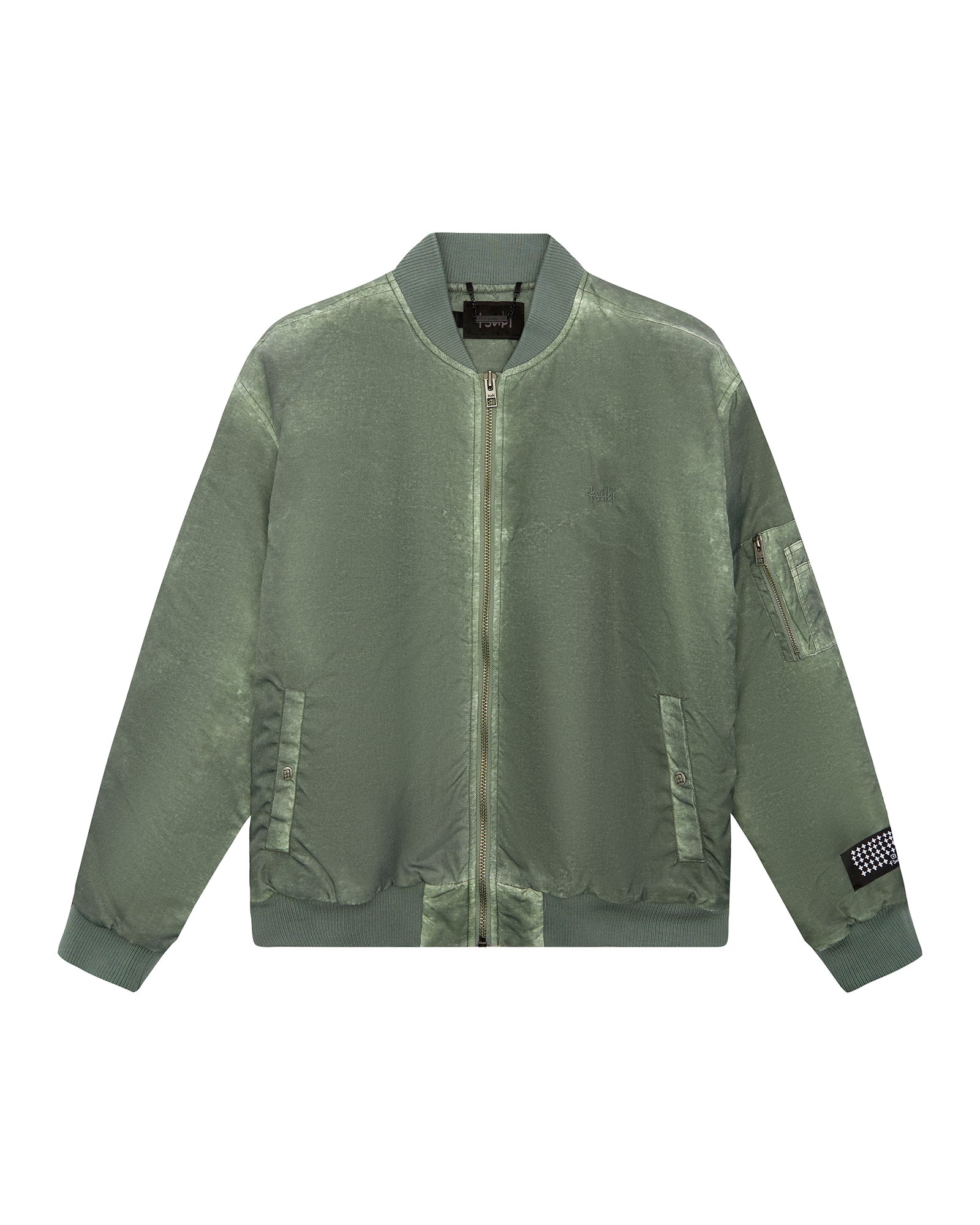 Royalty Khaki Overdye Bomber Jacket - Image 5