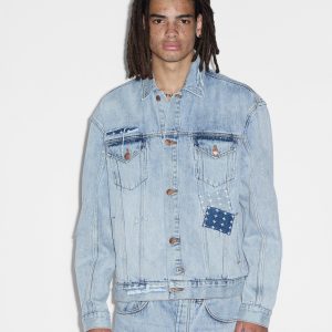 Oh G Denim Jacket Mills Repair - Blue