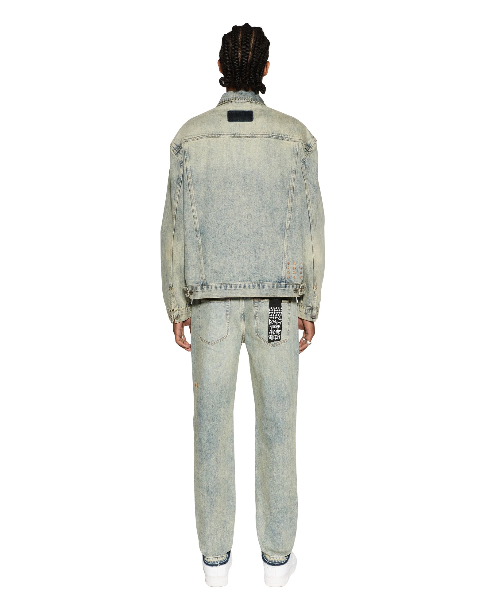 Oh G Oversized Trucker Jacket Stagelight - Vintage Blue - Image 6
