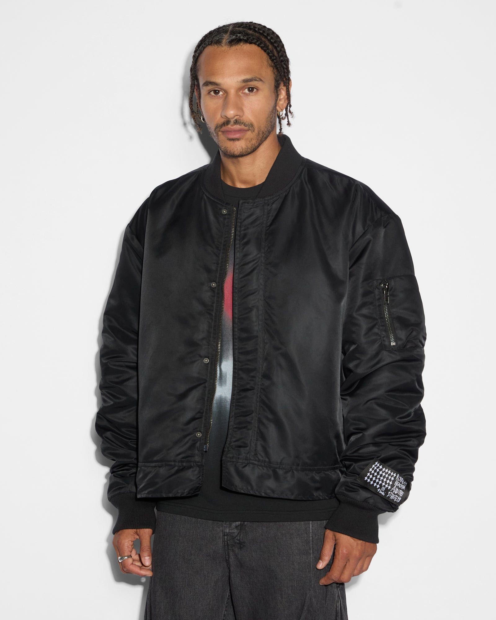 Cosy Boy Bomber Jacket - Black - Image 6
