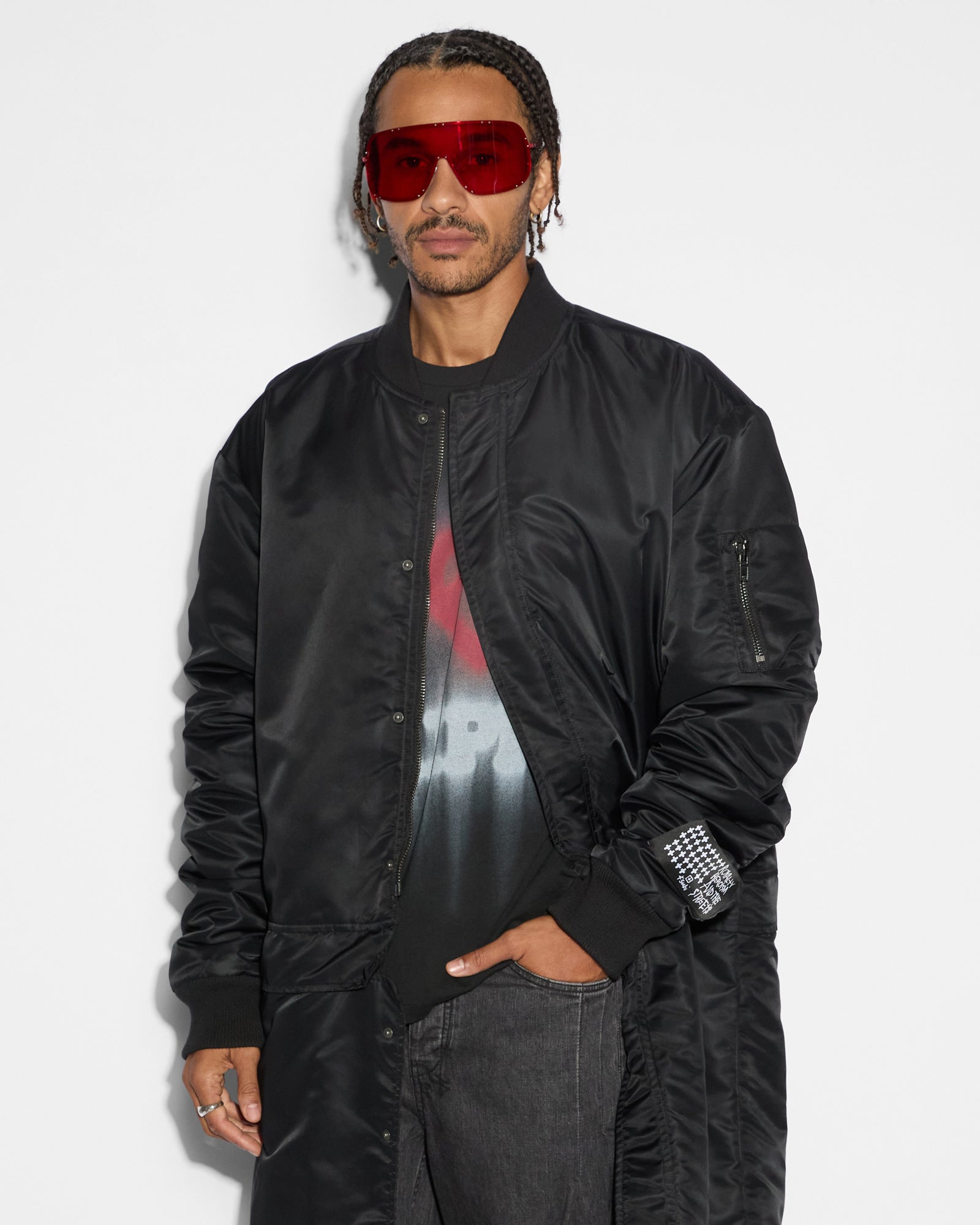 Cosy Boy Bomber Jacket - Black - Image 7