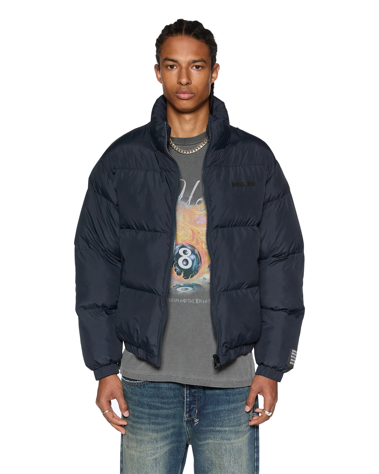 Sott Navy Puffer Jacket