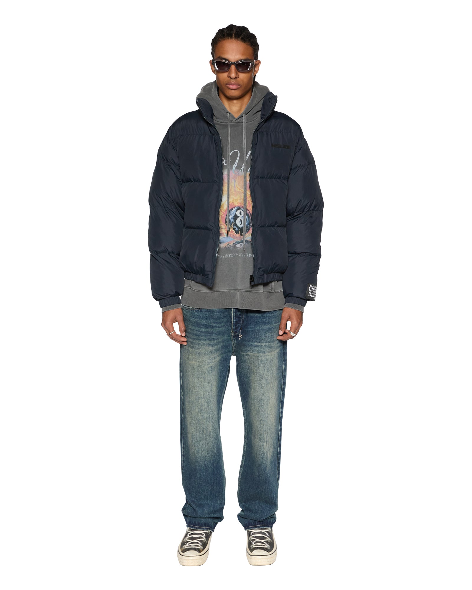 Sott Navy Puffer Jacket - Image 2