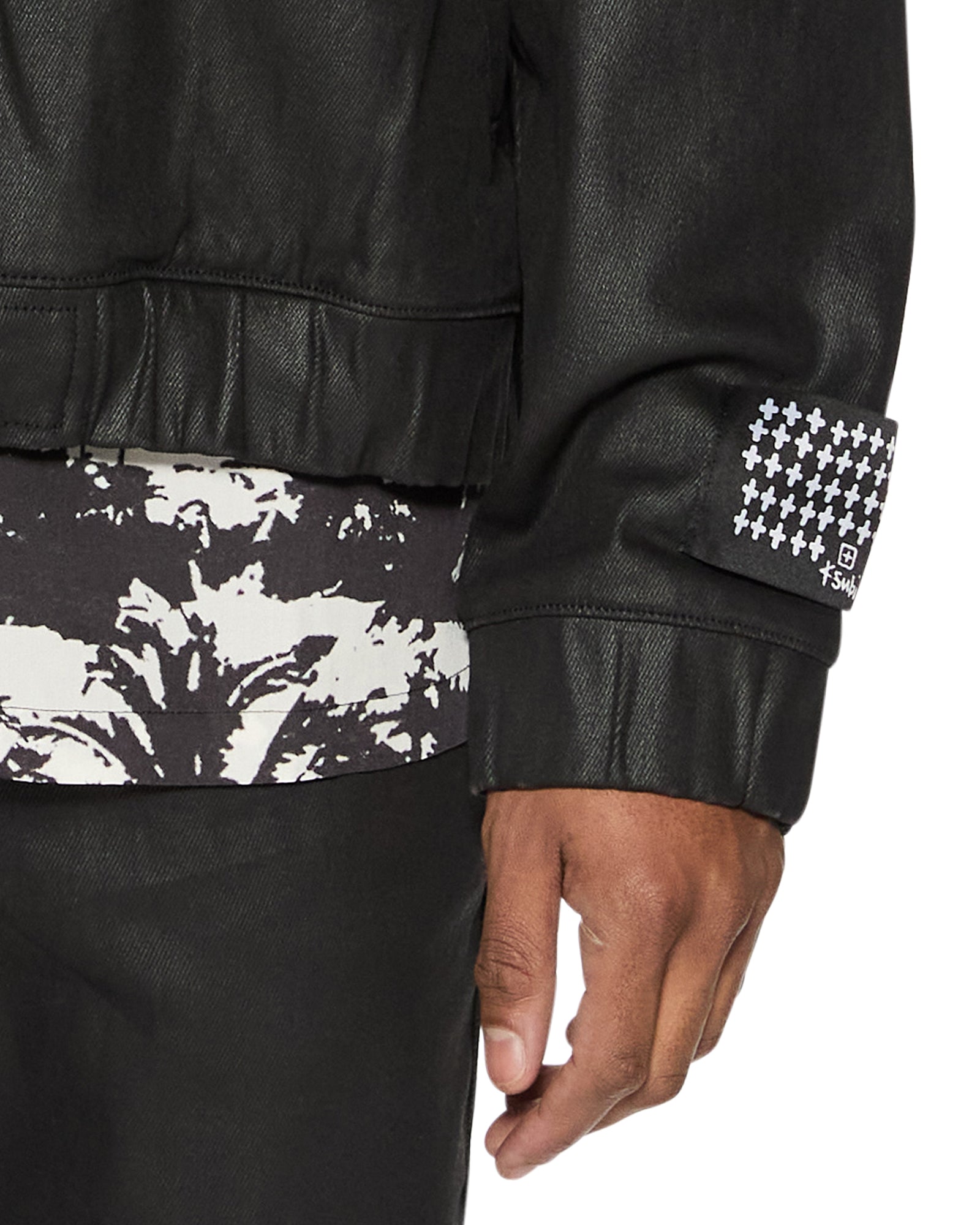 Raider Waxed Black Harrington Denim Jacket - Image 3