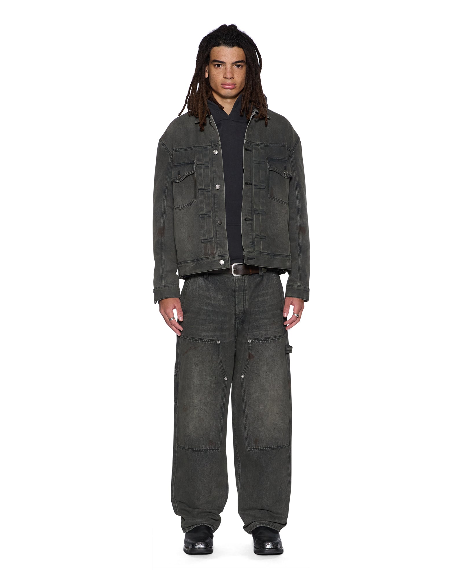 Mens Doubledown Jacket Mekanik Grey Jackets - Image 2