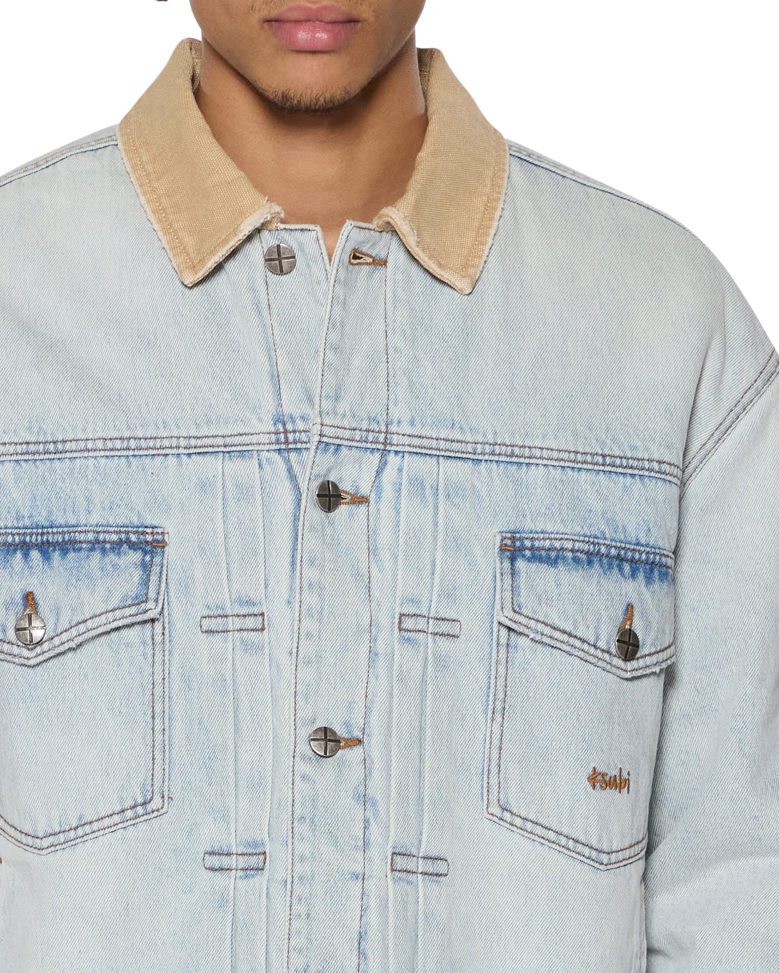Mens Doubledown Jacket Frost Blue Jackets - Image 3