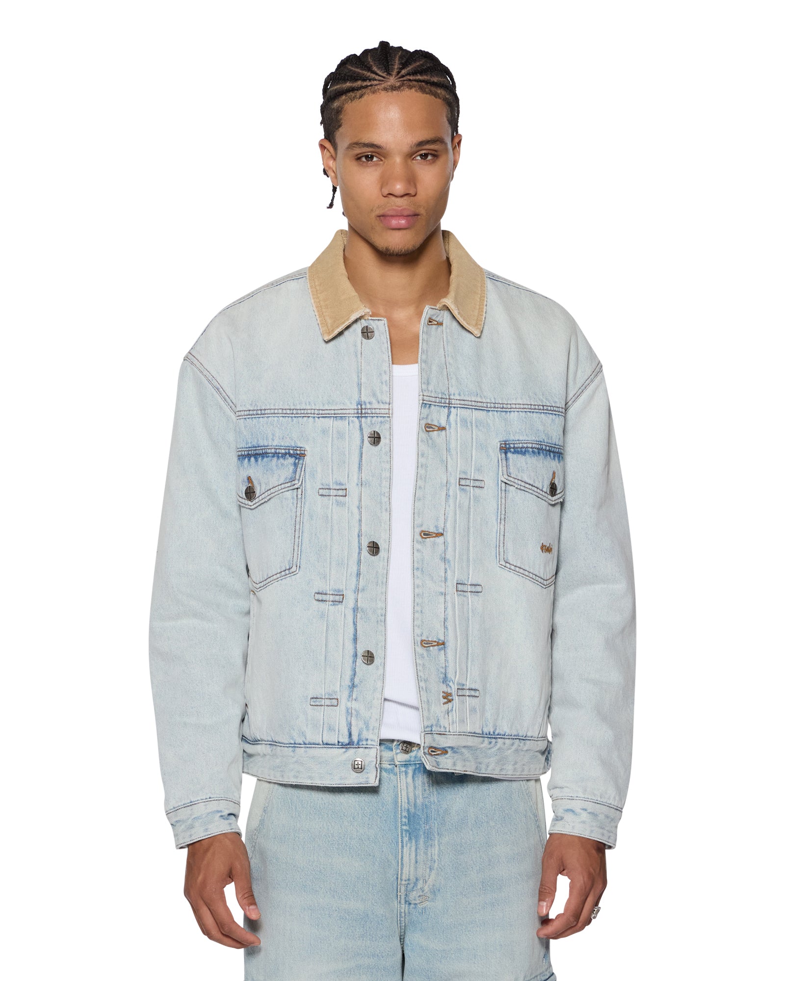 Mens Doubledown Jacket Frost Blue Jackets - Image 4