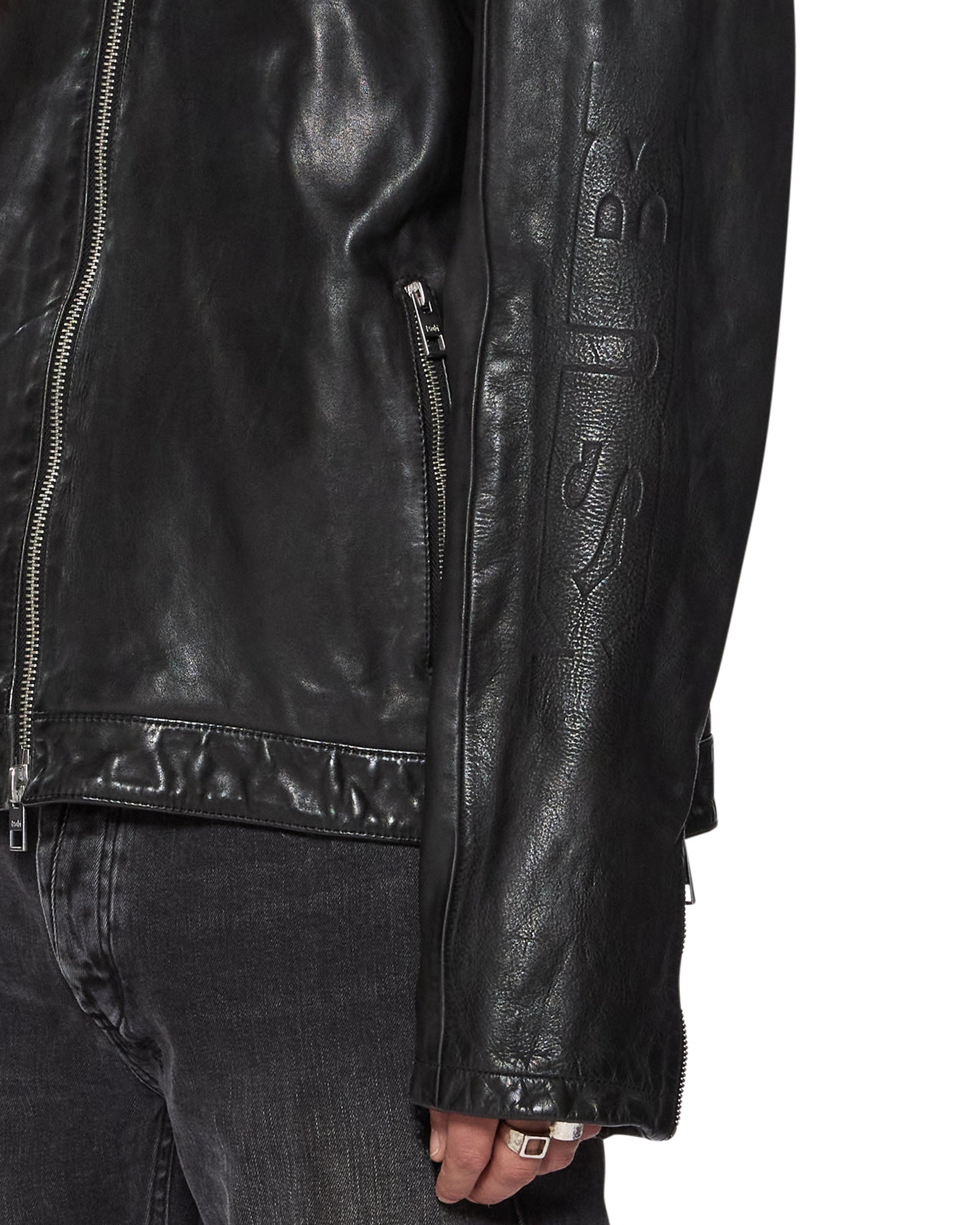 Mens Stinger Biker Moto Shell Jackets - Image 3