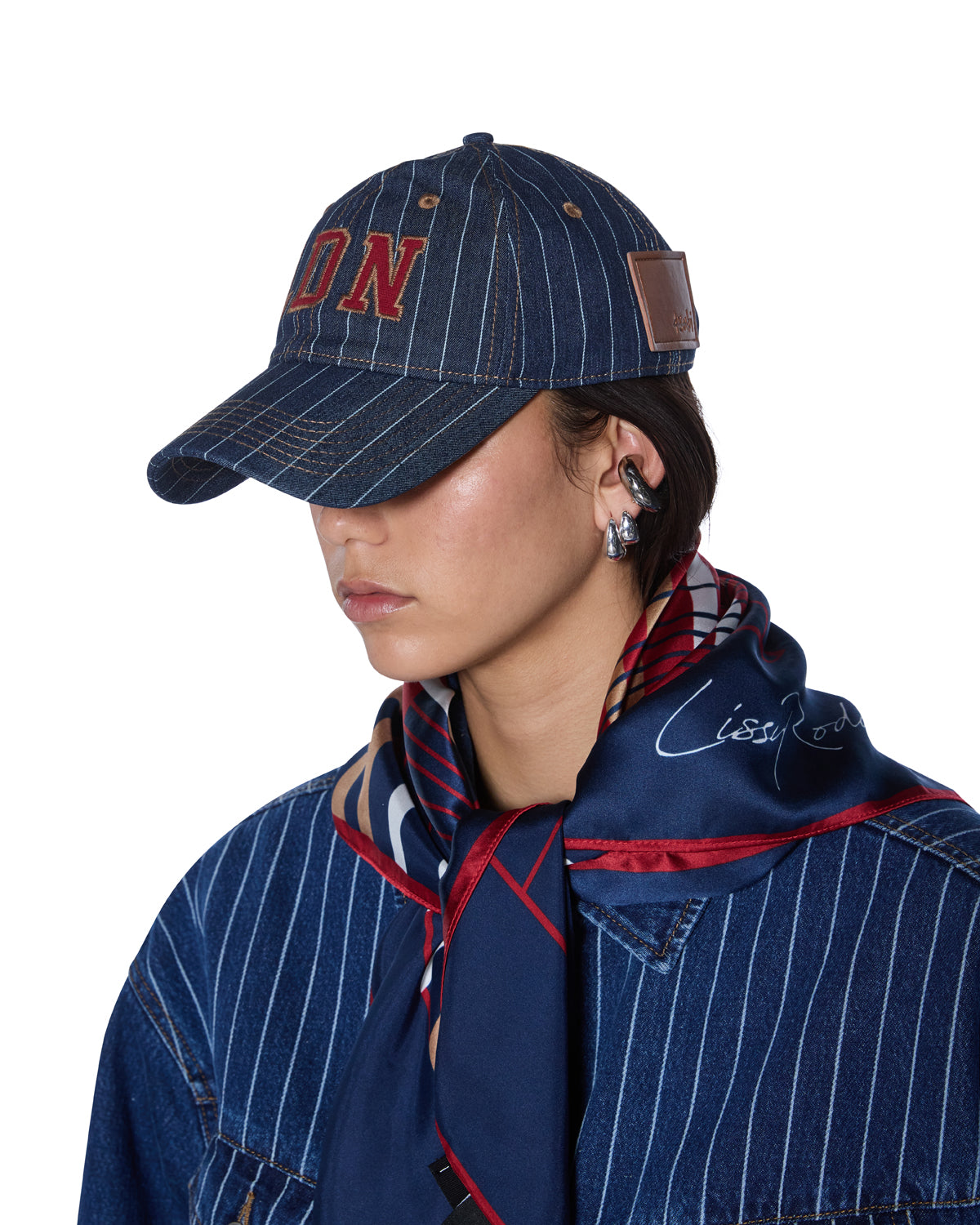 Ldn Retro Cap Navy Pinstripe - Image 2
