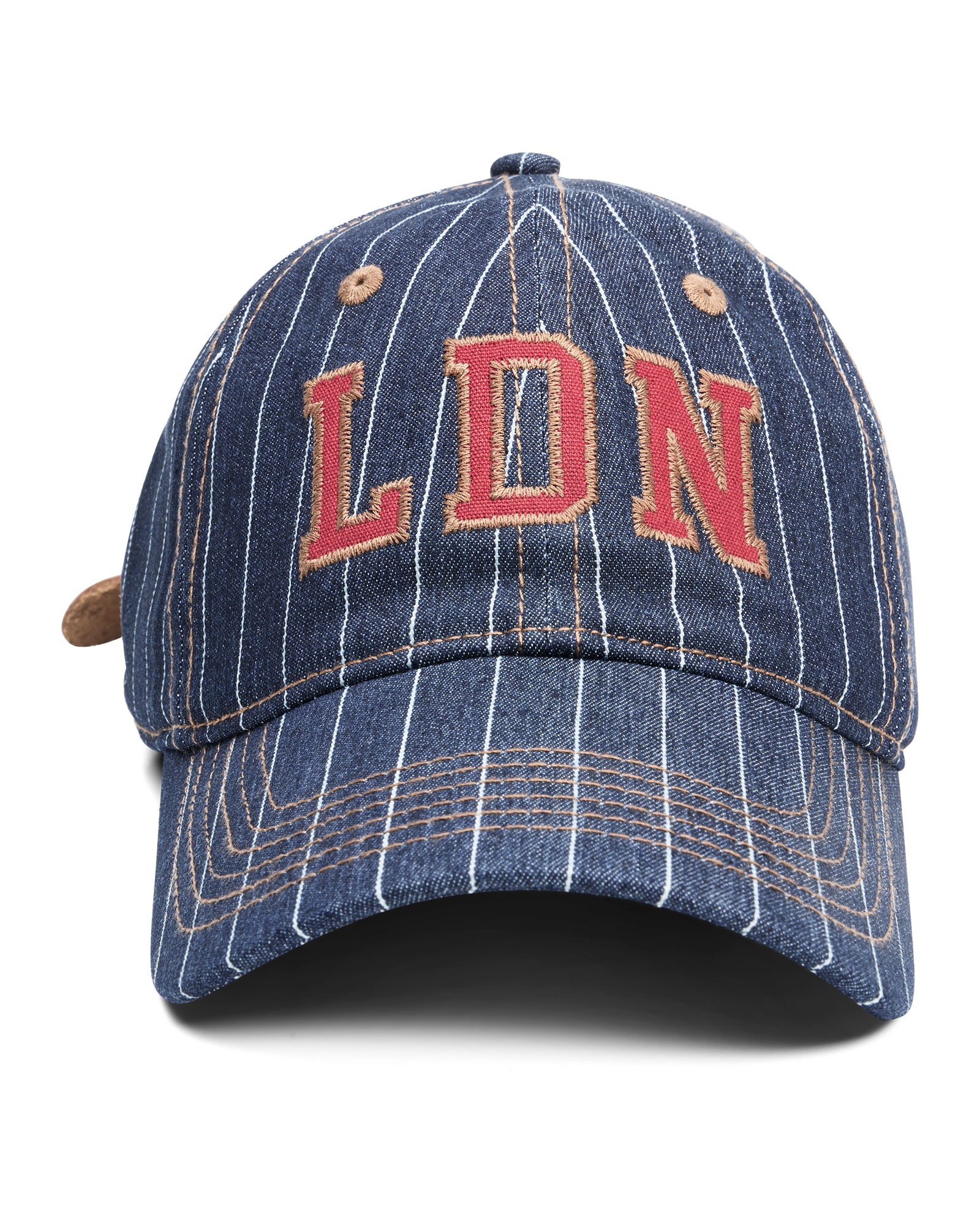 Ldn Retro Cap Navy Pinstripe - Image 3