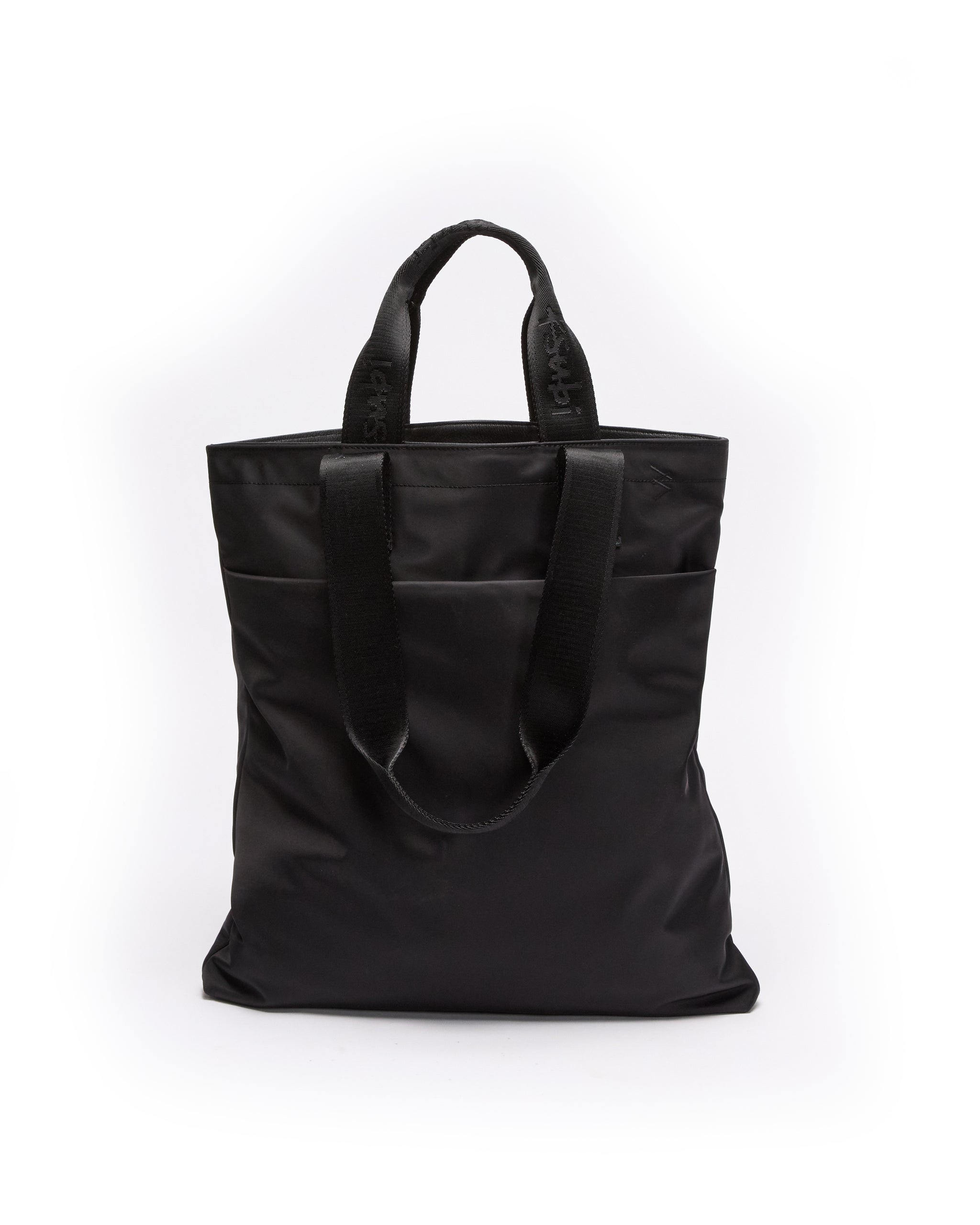 Made In Heaven Nylon Leather Tote Black - Image 4