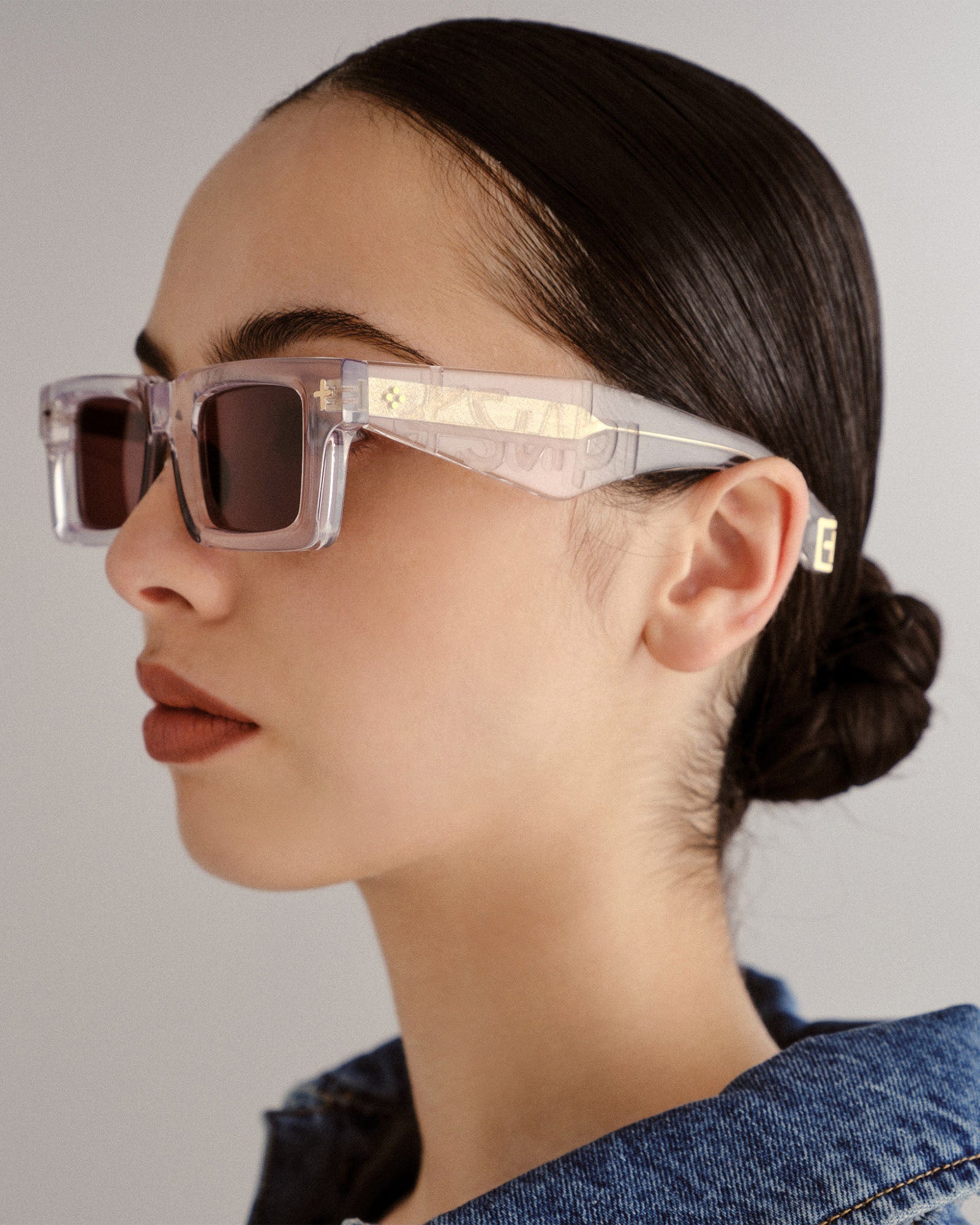 Smiths Rectangle Sunglasses - Krystal/Gold - Image 4