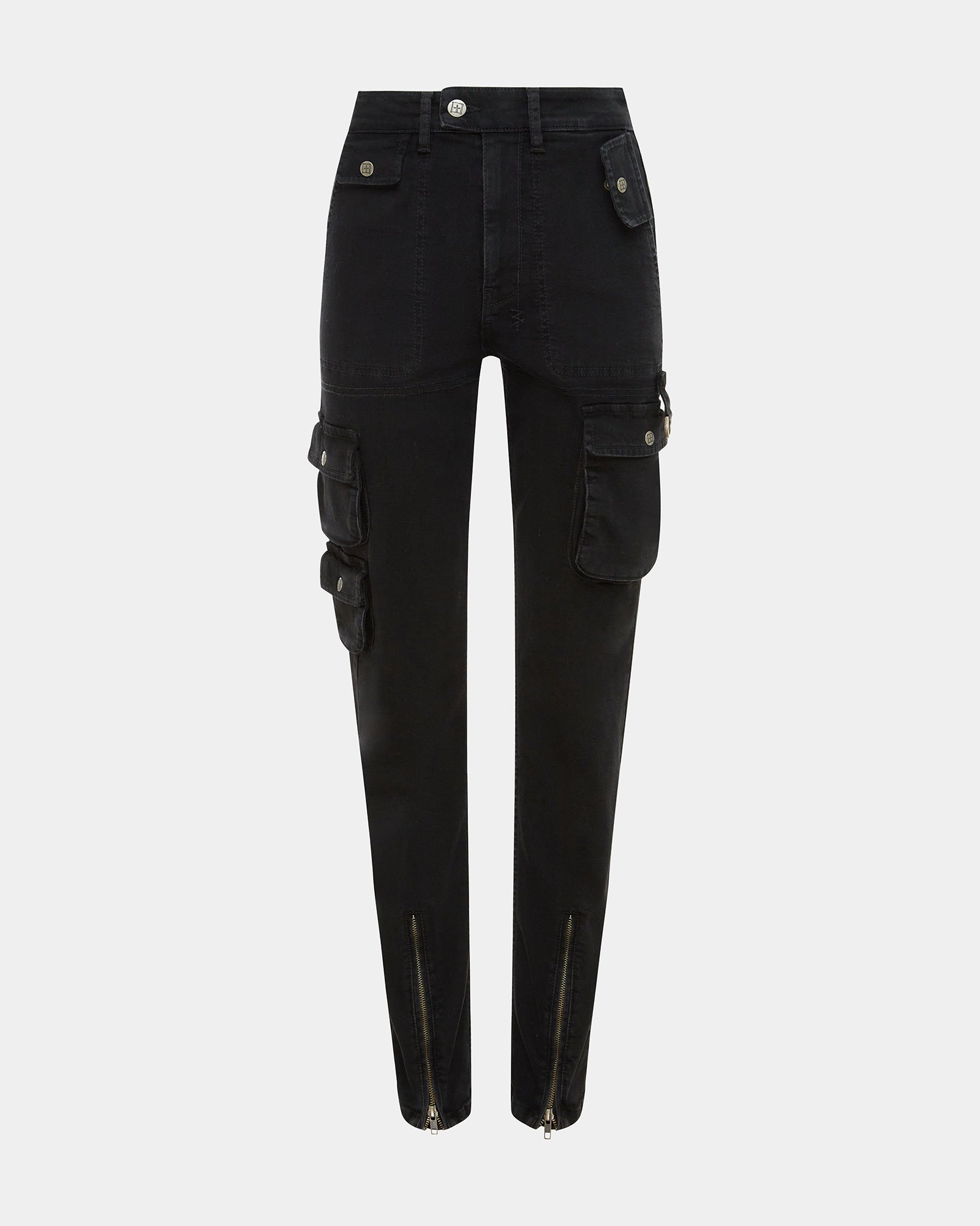 Buy Straight Up Stealth Cargo | Black Denim Cargo | KSUBI - Image 6