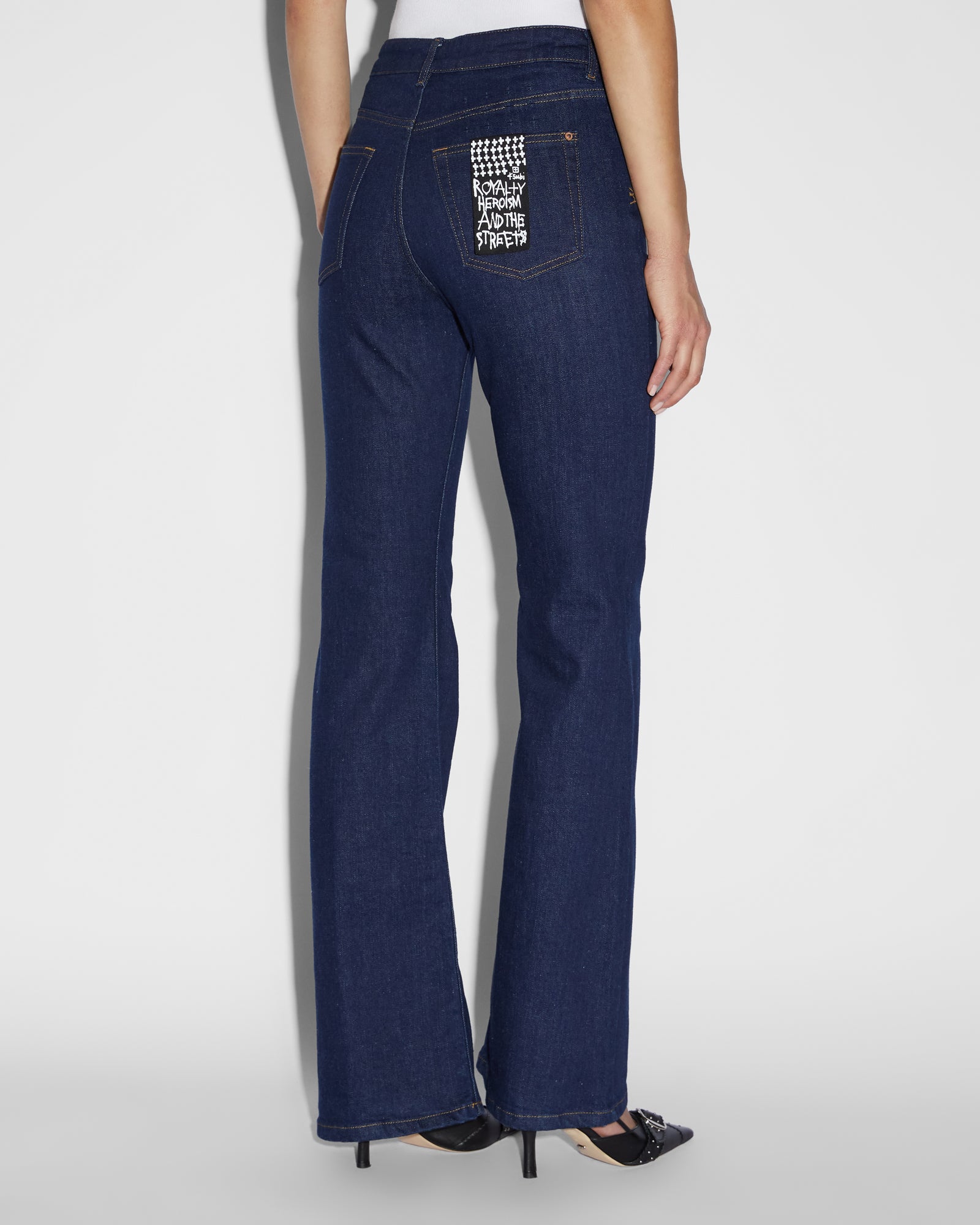 Soho Flare Jeans Legacy - Dark Blue Denim - Image 3