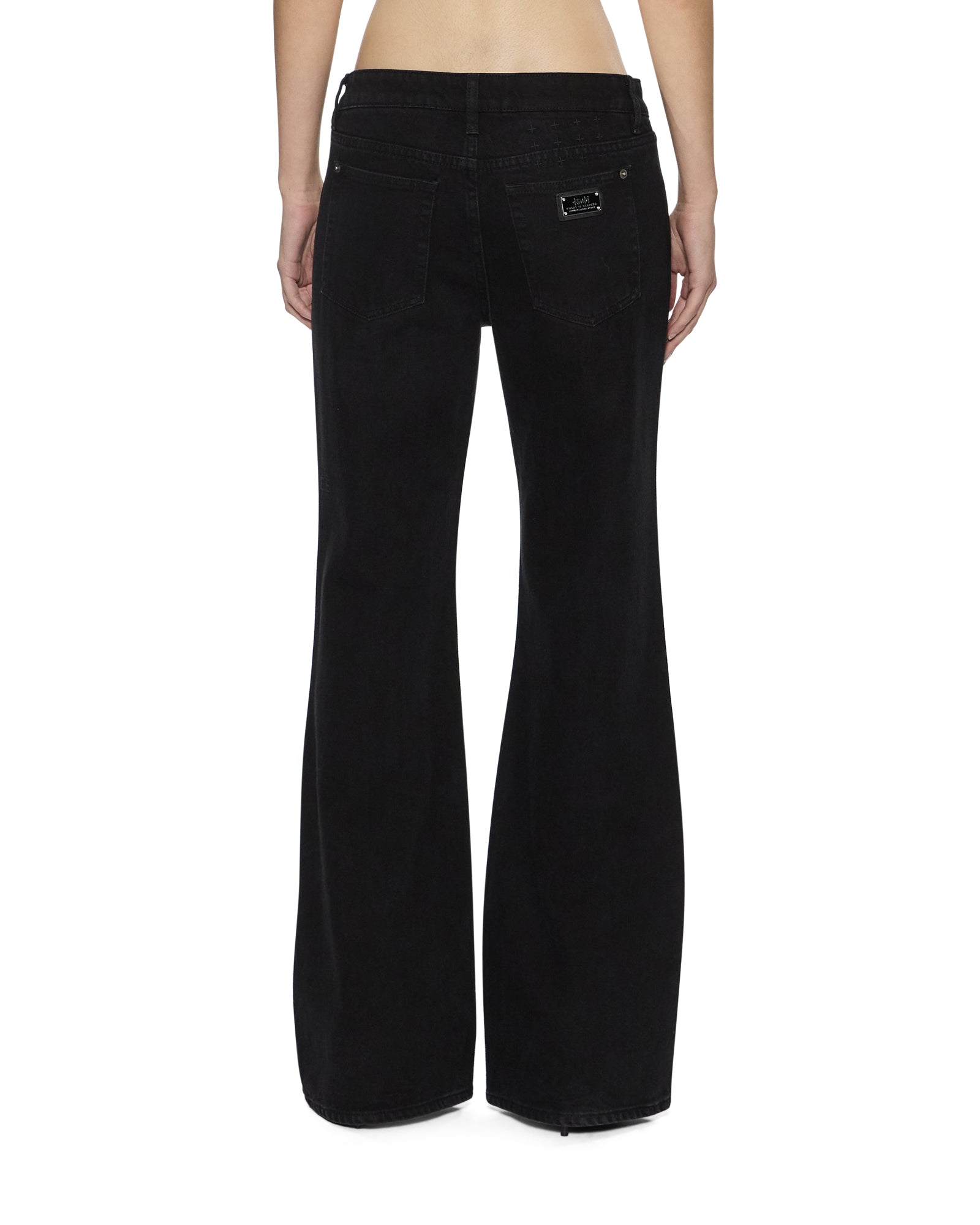 Womens Soho Lo Jet Black Bootcut Denim Jeans - Image 5