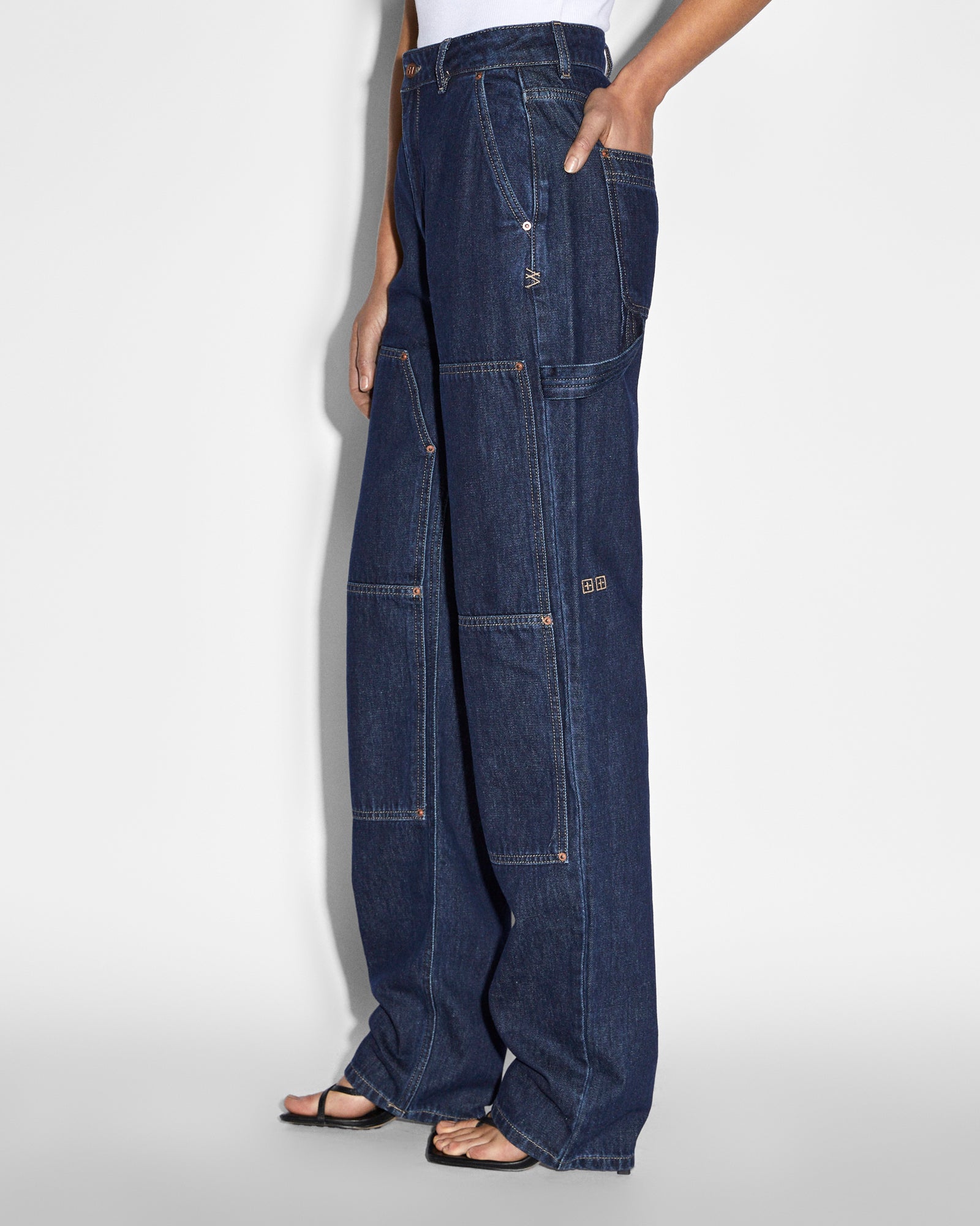 Playback Carpenter Legacy Straight Leg Jeans - Blue Denim - Image 4