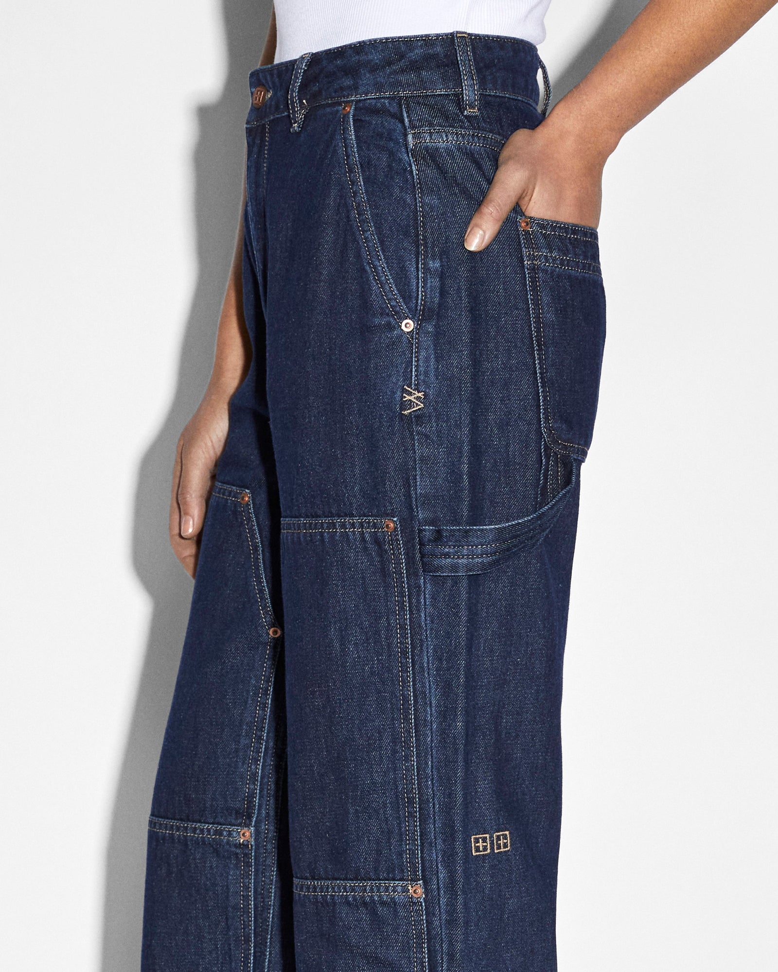 Playback Carpenter Legacy Straight Leg Jeans - Blue Denim - Image 7