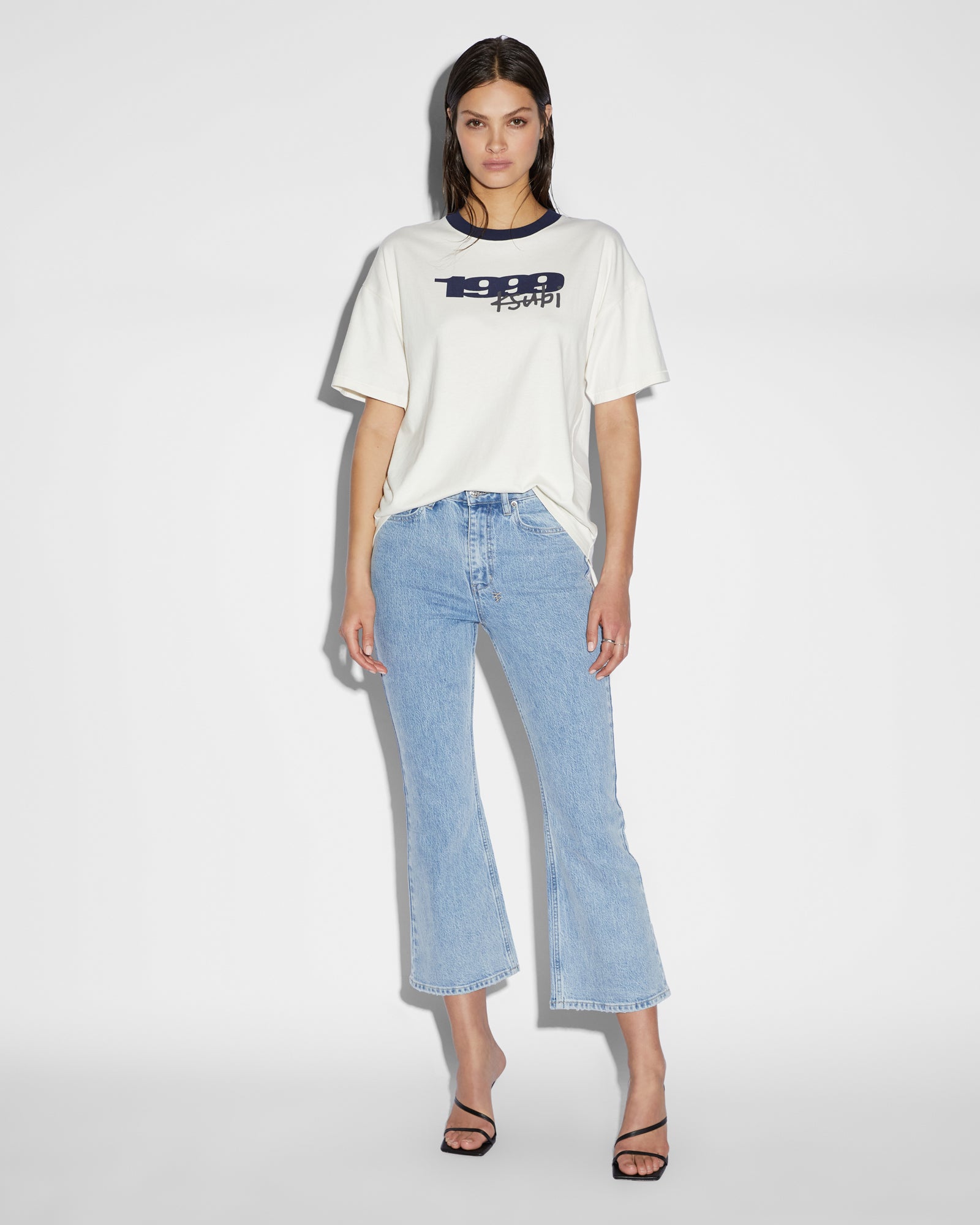 Soho Crop Flare Jeans Authentik - Light Blue Denim - Image 2