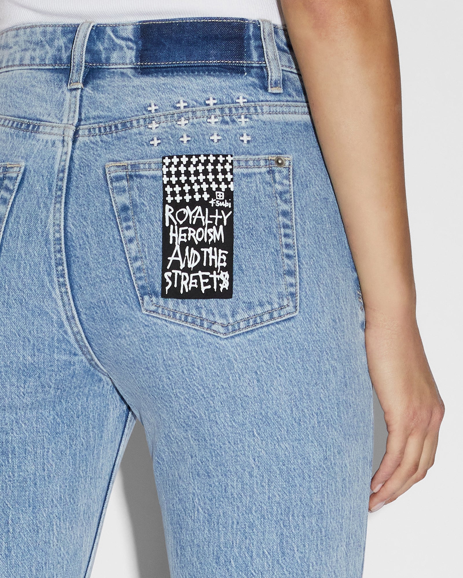 Soho Crop Flare Jeans Authentik - Light Blue Denim - Image 6