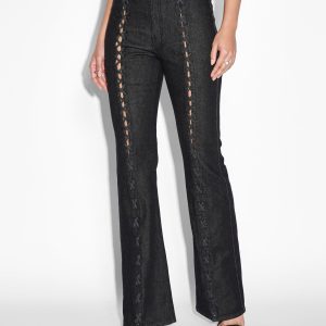 Buy Soho Ebony Laced | Boot Cut Jean | KSUBI