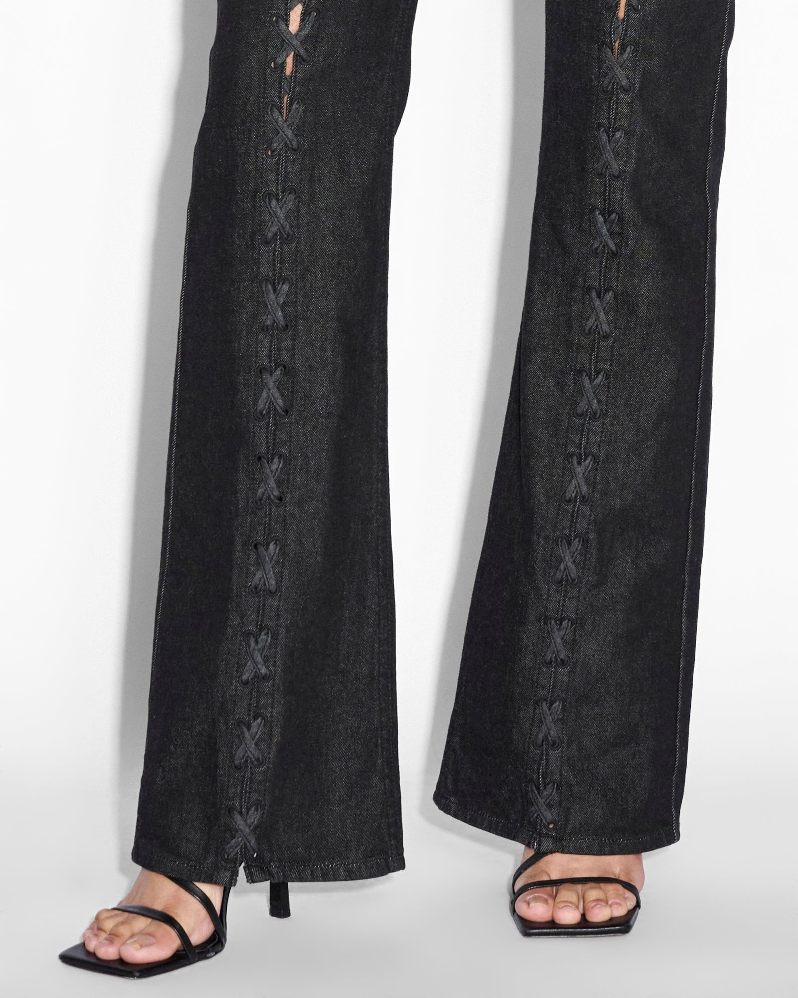 Buy Soho Ebony Laced | Boot Cut Jean | KSUBI - Image 8
