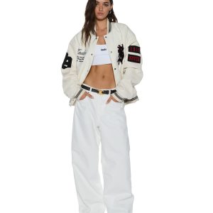Womens Ksuper Fly Baggy Denim Jeans