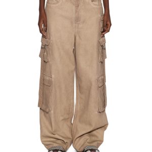 Womens Ksuper Cargo Terra Baggy Denim Jeans