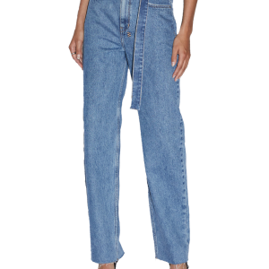 Playback High Waisted Jeans Belted Heritage - Blue Denim