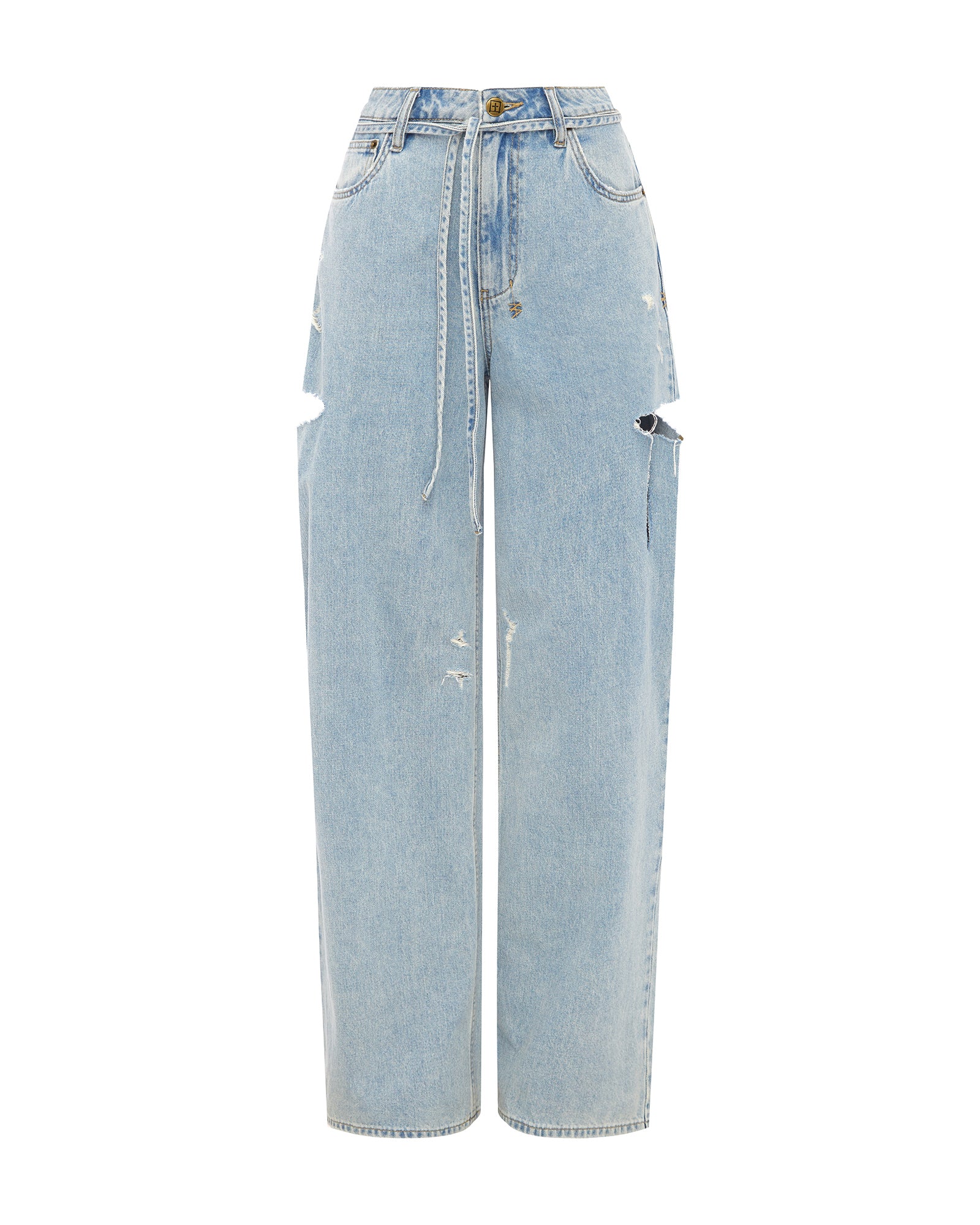 Rollin Cut Out Baggy Jeans - Image 5