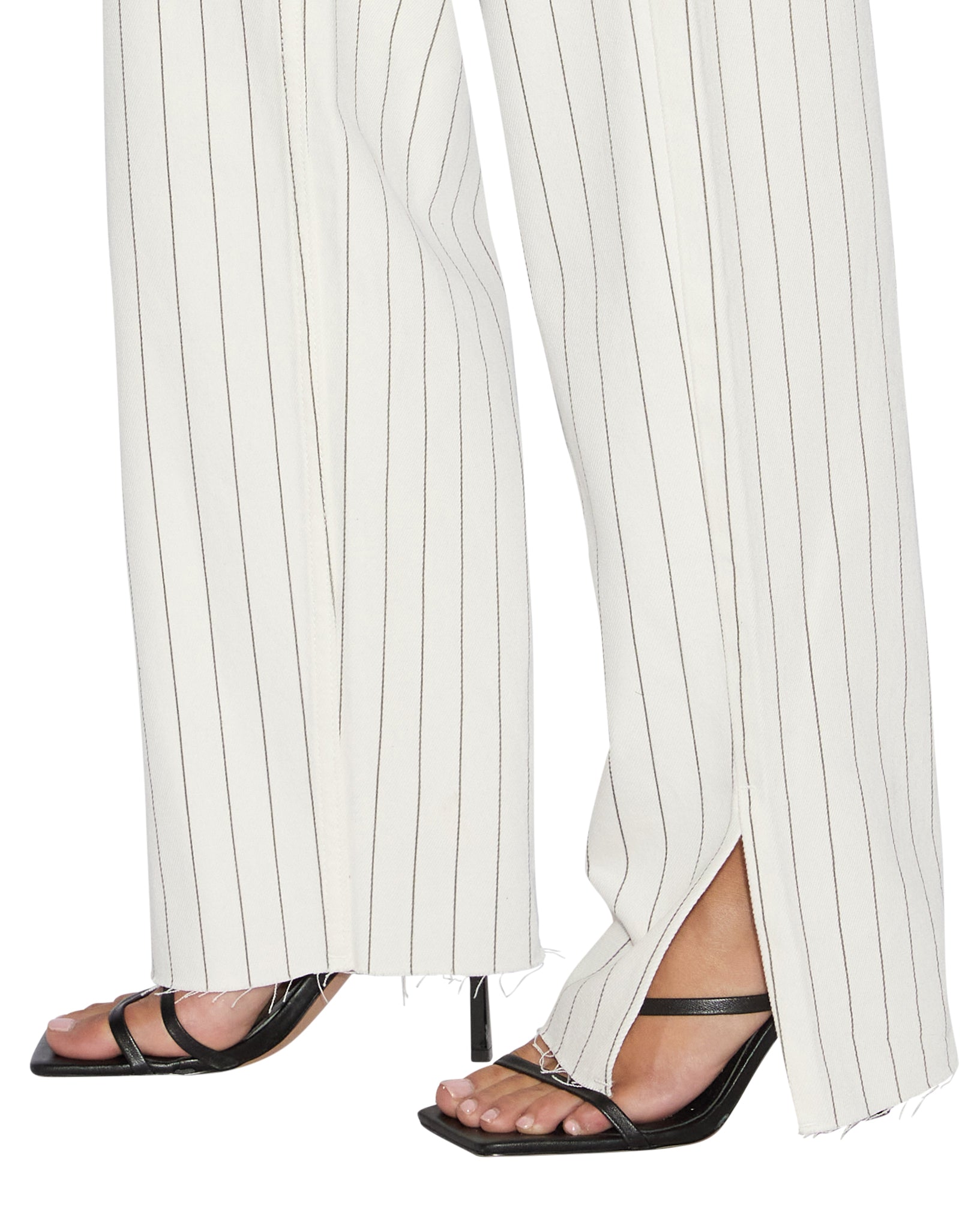 Playback Prophetik Splits High Waisted Jeans - White Denim - Image 3
