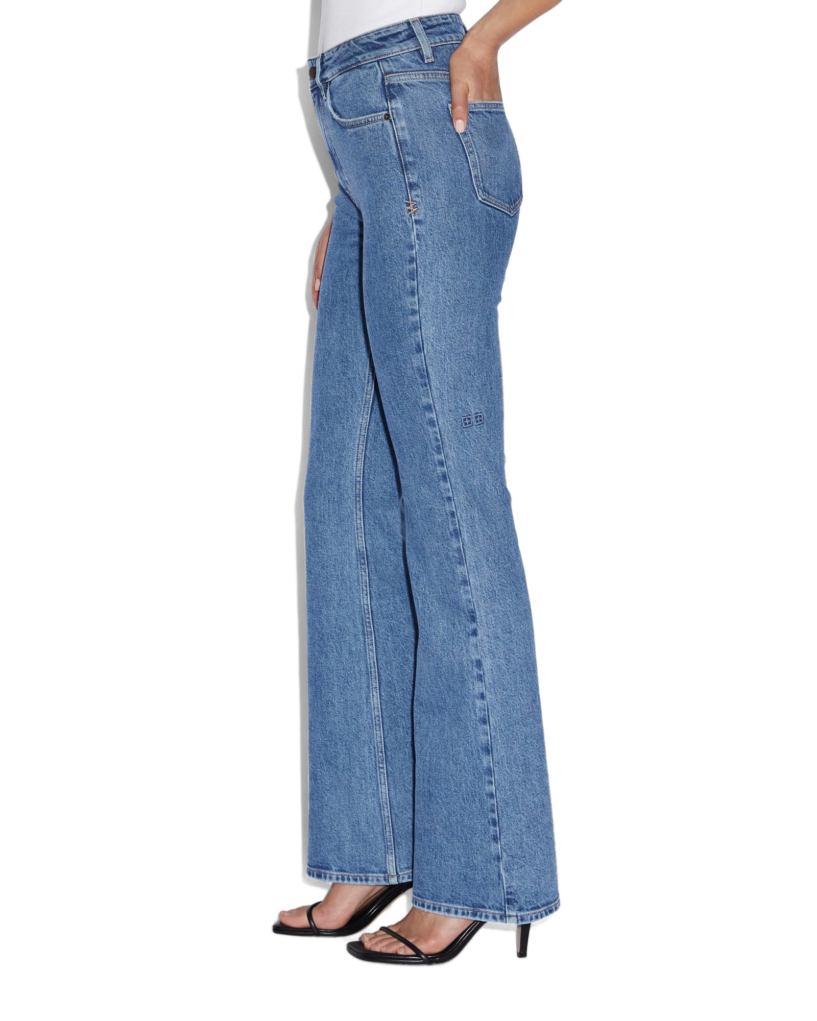 Soho Flare Jeans Heritage - Blue Denim - Image 3