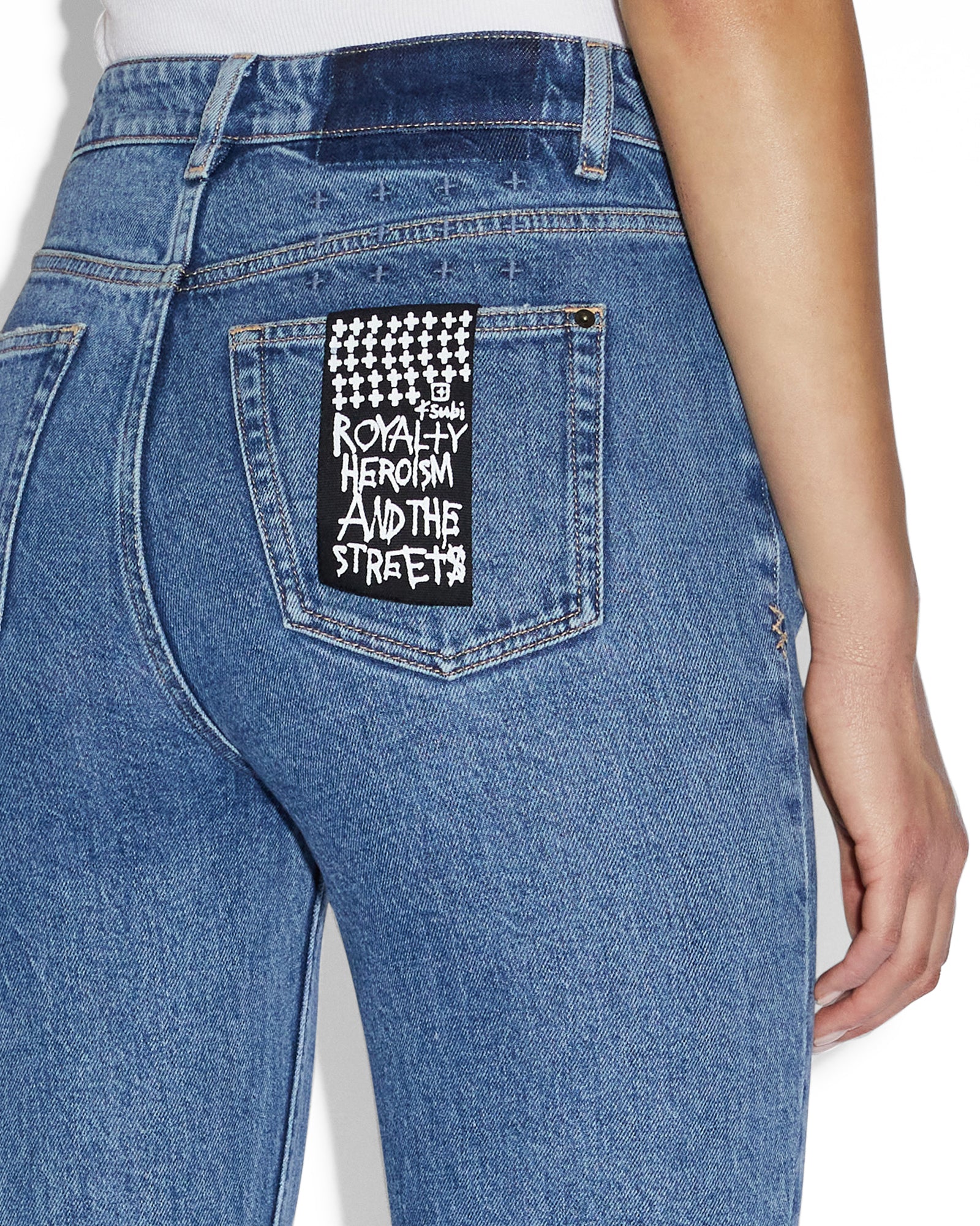 Soho Flare Jeans Heritage - Blue Denim - Image 4