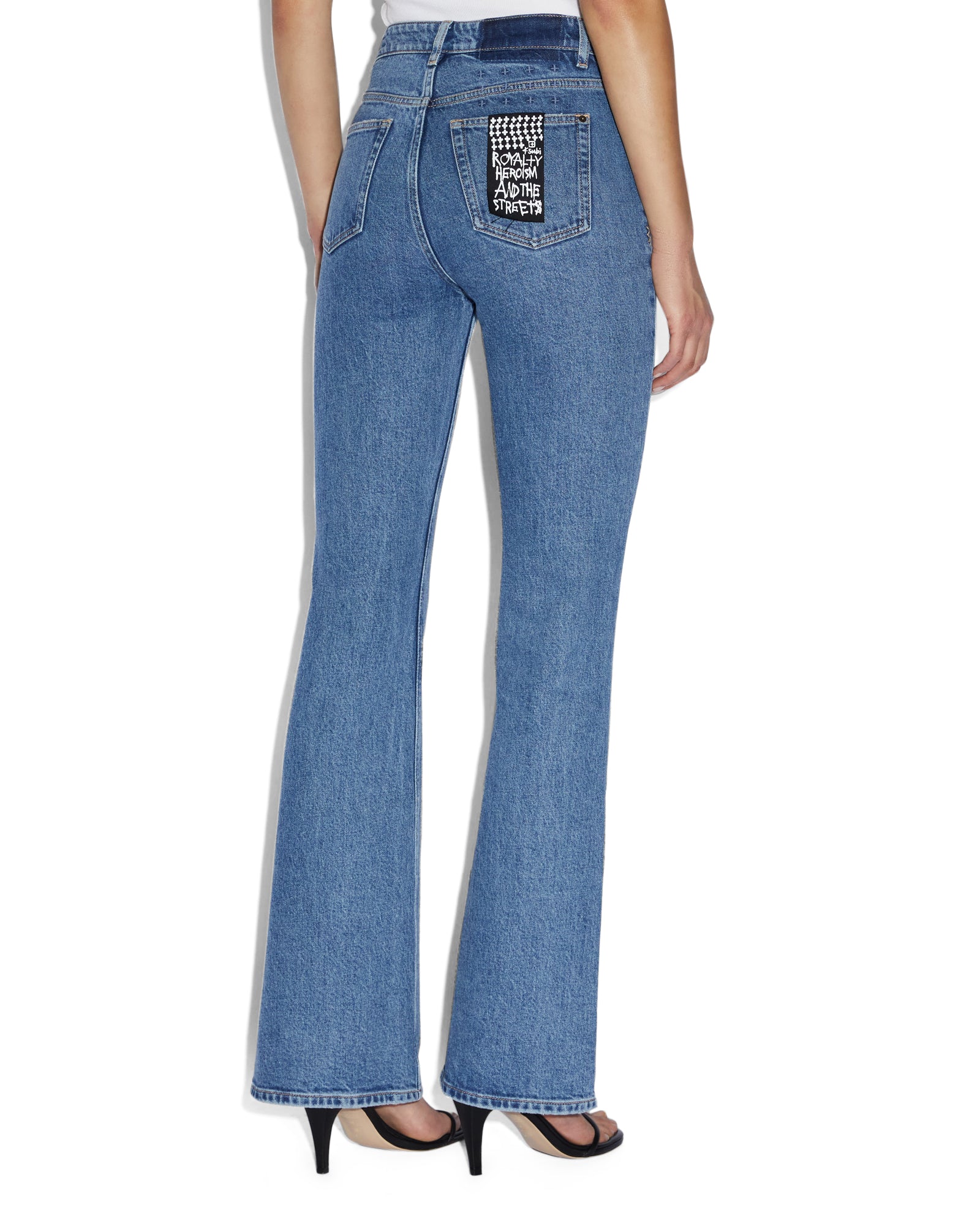 Soho Flare Jeans Heritage - Blue Denim - Image 8
