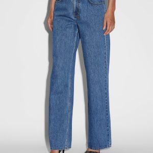 Low Rider Carpenter Moody Low Rise Jeans - Mid Blue Denim
