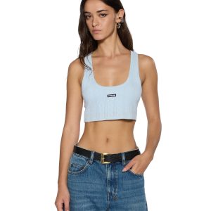Womens Sott Origin Crop Tank Ice Mist Fashion Tops