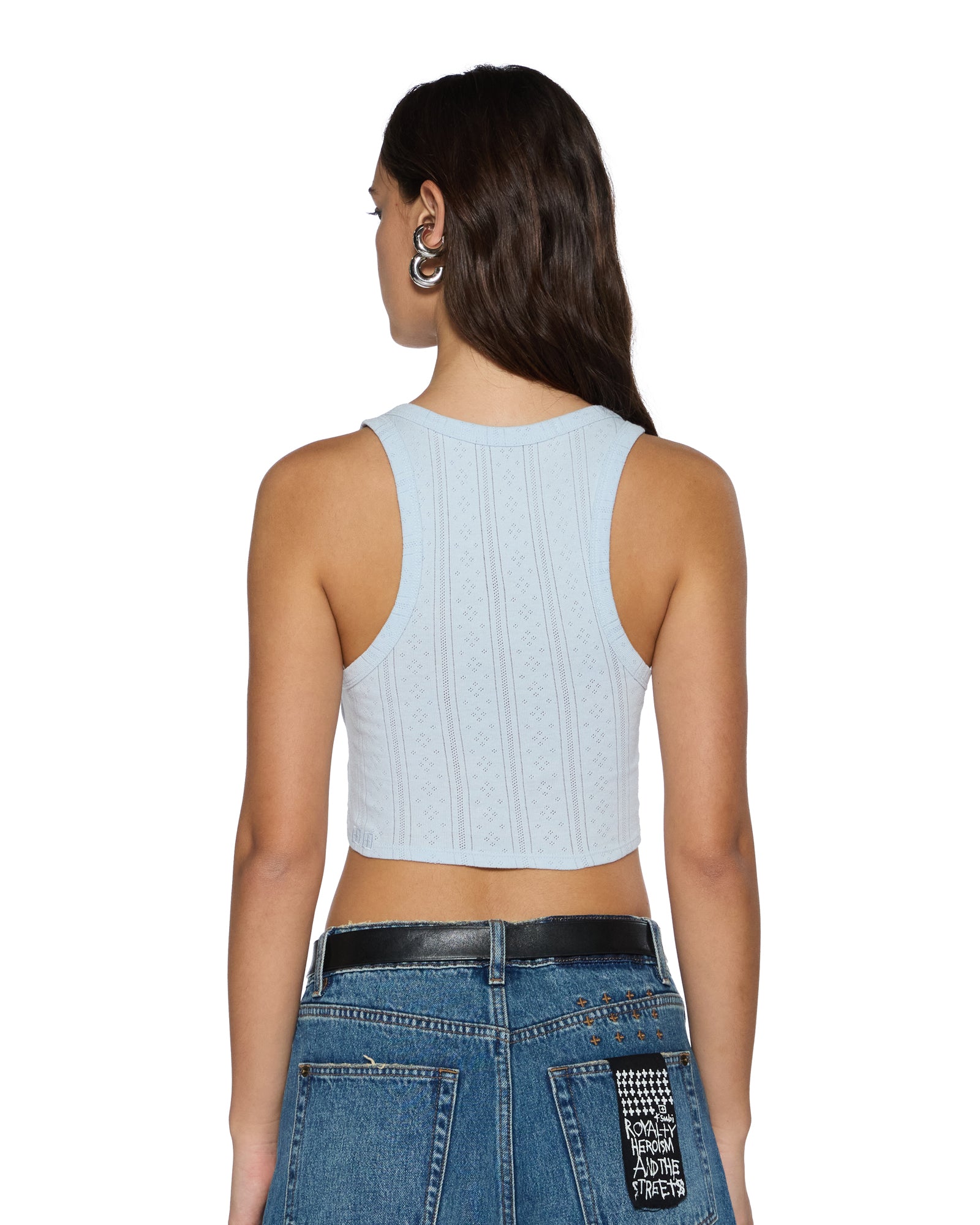 Womens Sott Origin Crop Tank Ice Mist Fashion Tops - Image 4