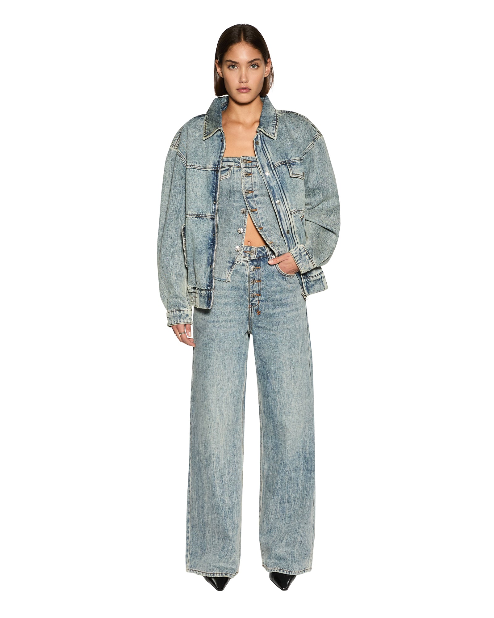 Retro Bustier Youth - Blue Denim - Image 4
