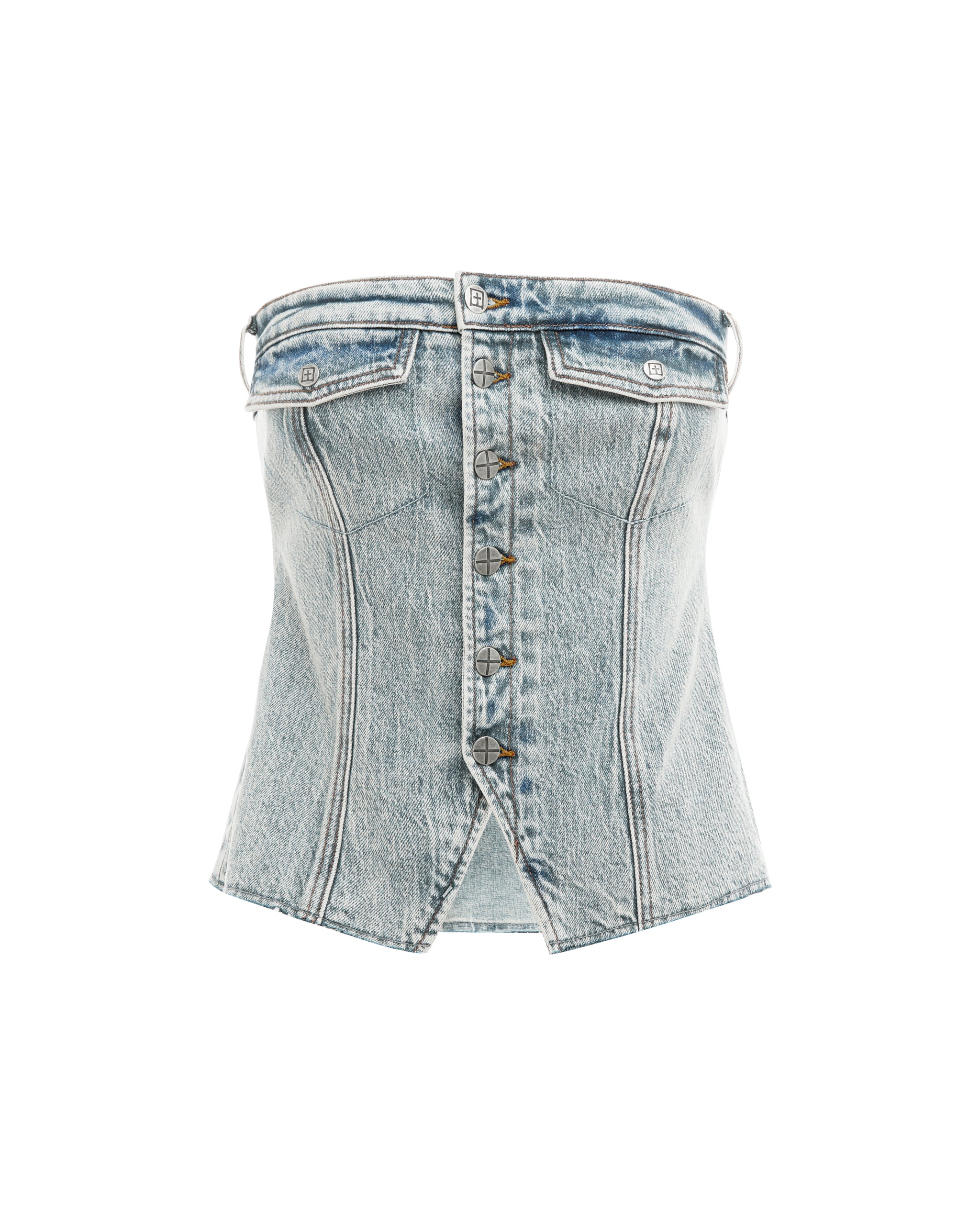 Retro Bustier Youth - Blue Denim - Image 5