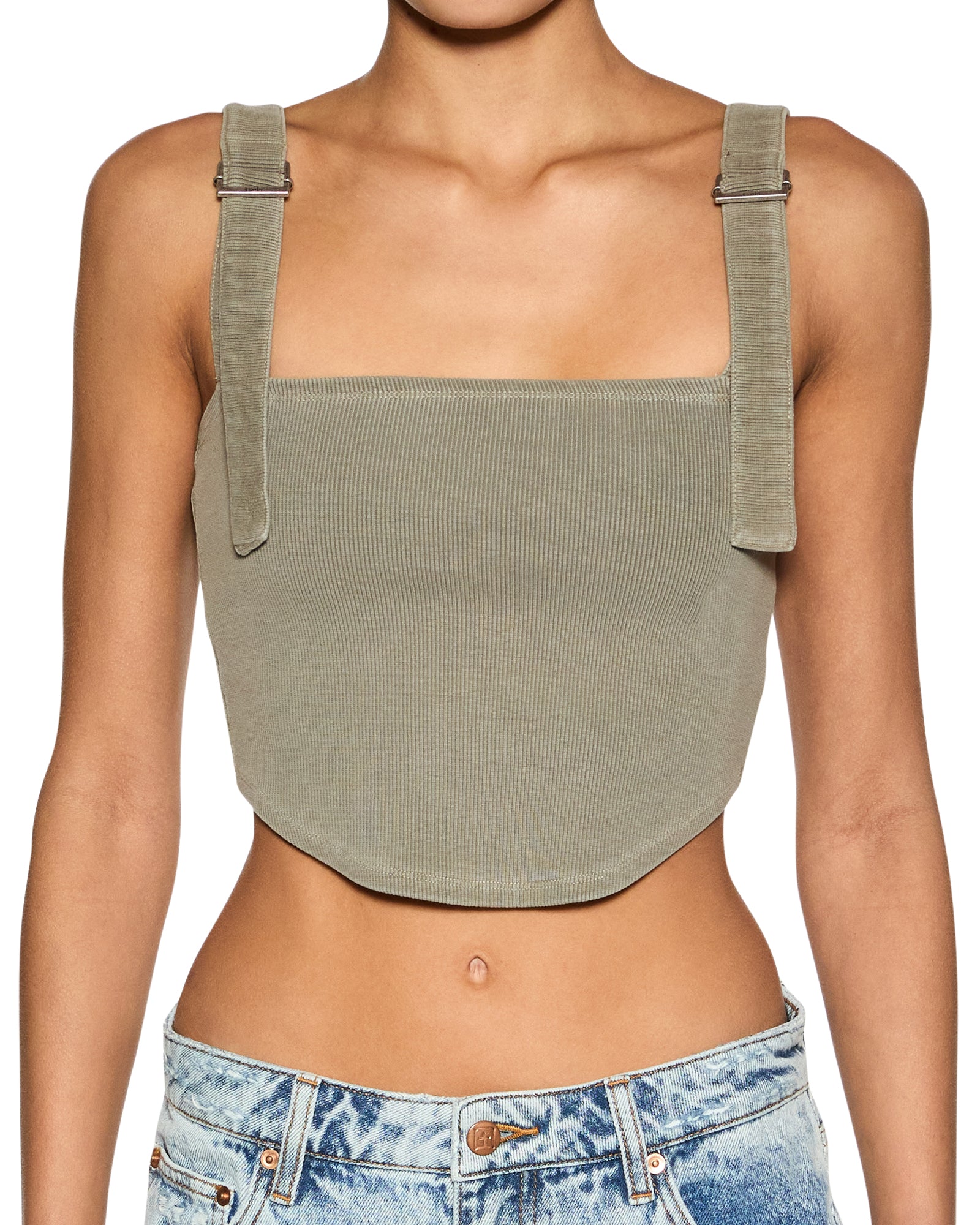 Syndicate Buckle Tank Top - Ash Grey - Image 3