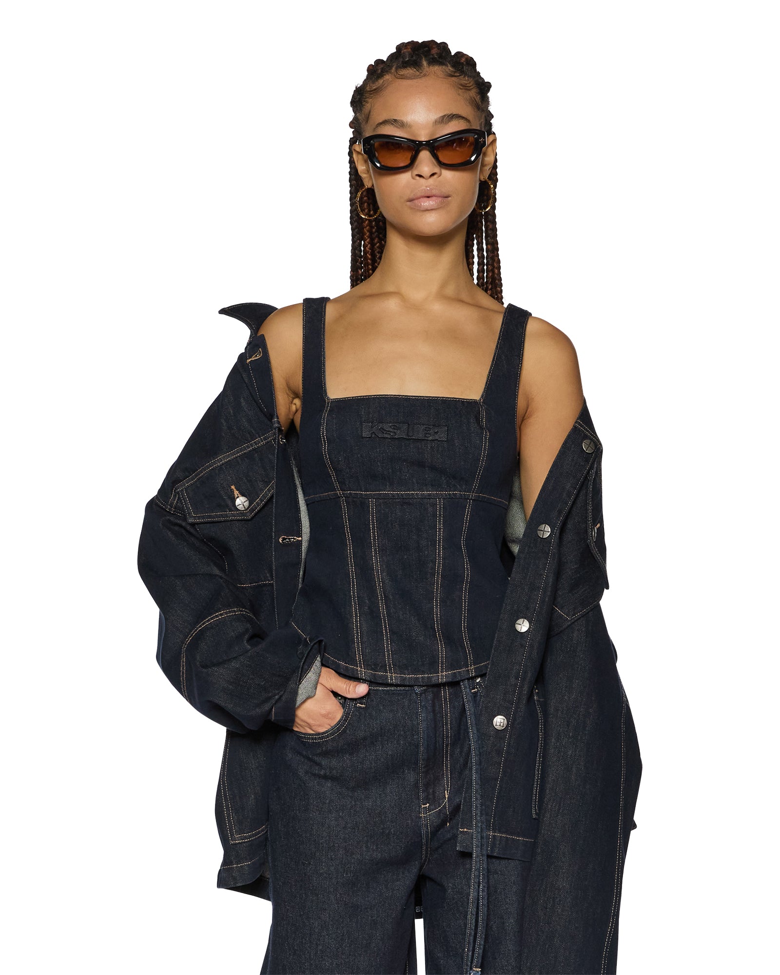 Hera Zenith Pop Denim Bustier - Image 3
