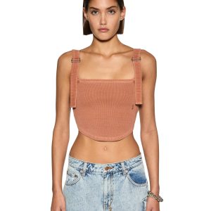 Syndicate Buckle Tank Top - Sunburn Orange