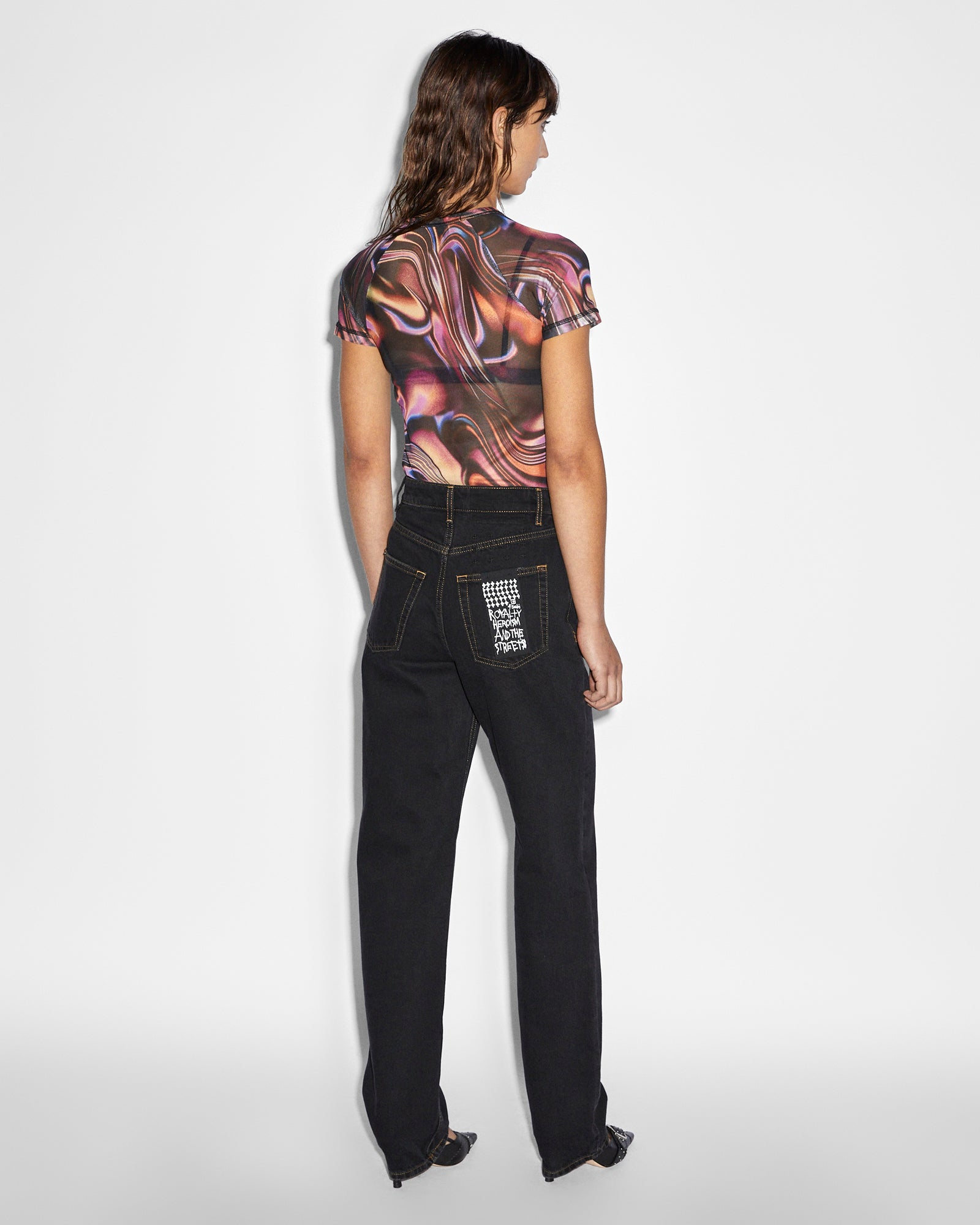 Visions Mesh Short Sleeve T-shirt - Multi Print - Image 4