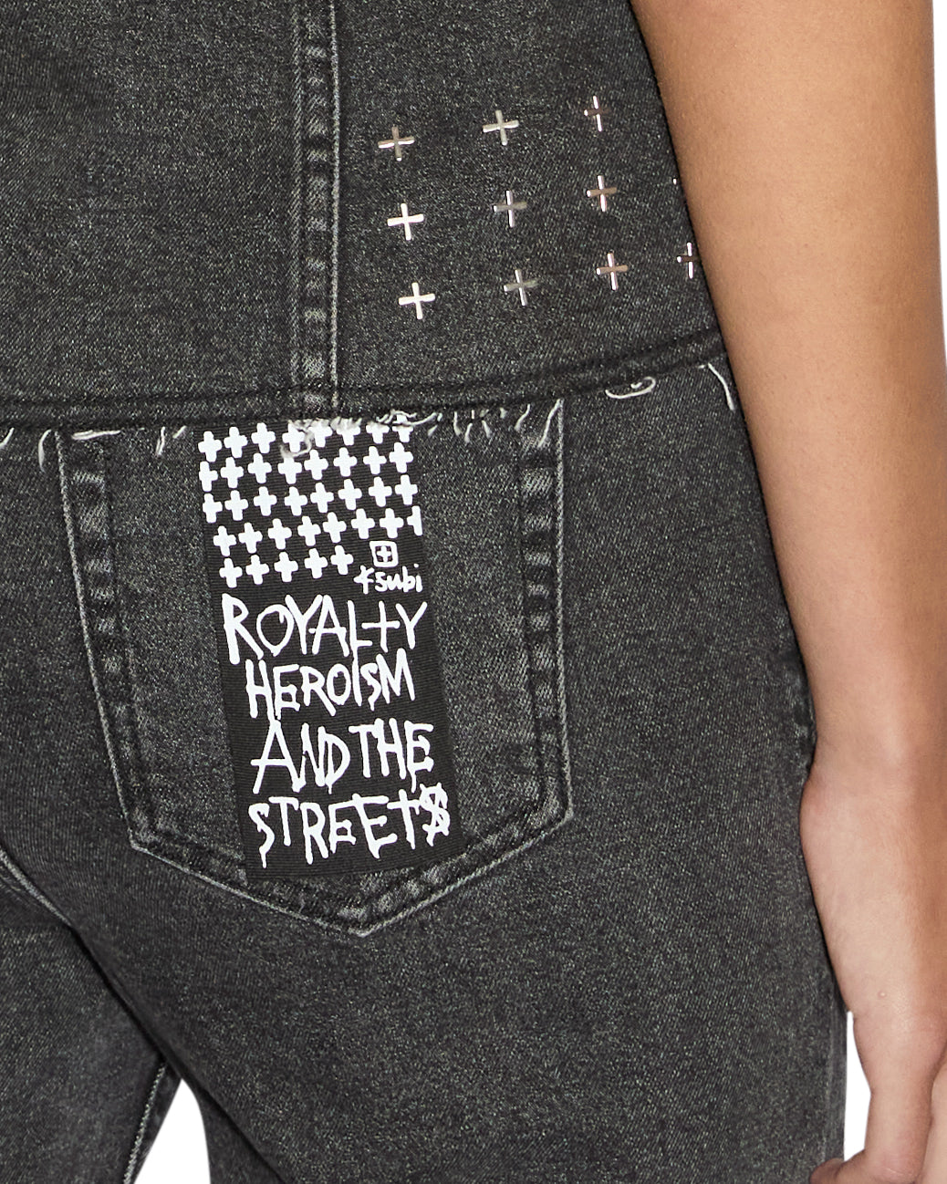 Spark Vest Lovestruck - Black Denim - Image 4
