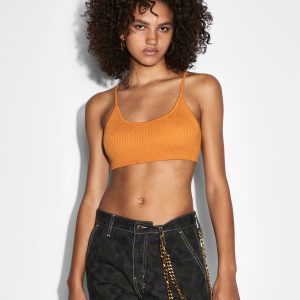 Buy Knit Bralette Satsuma | Cropped Knit Bralette | KSUBI