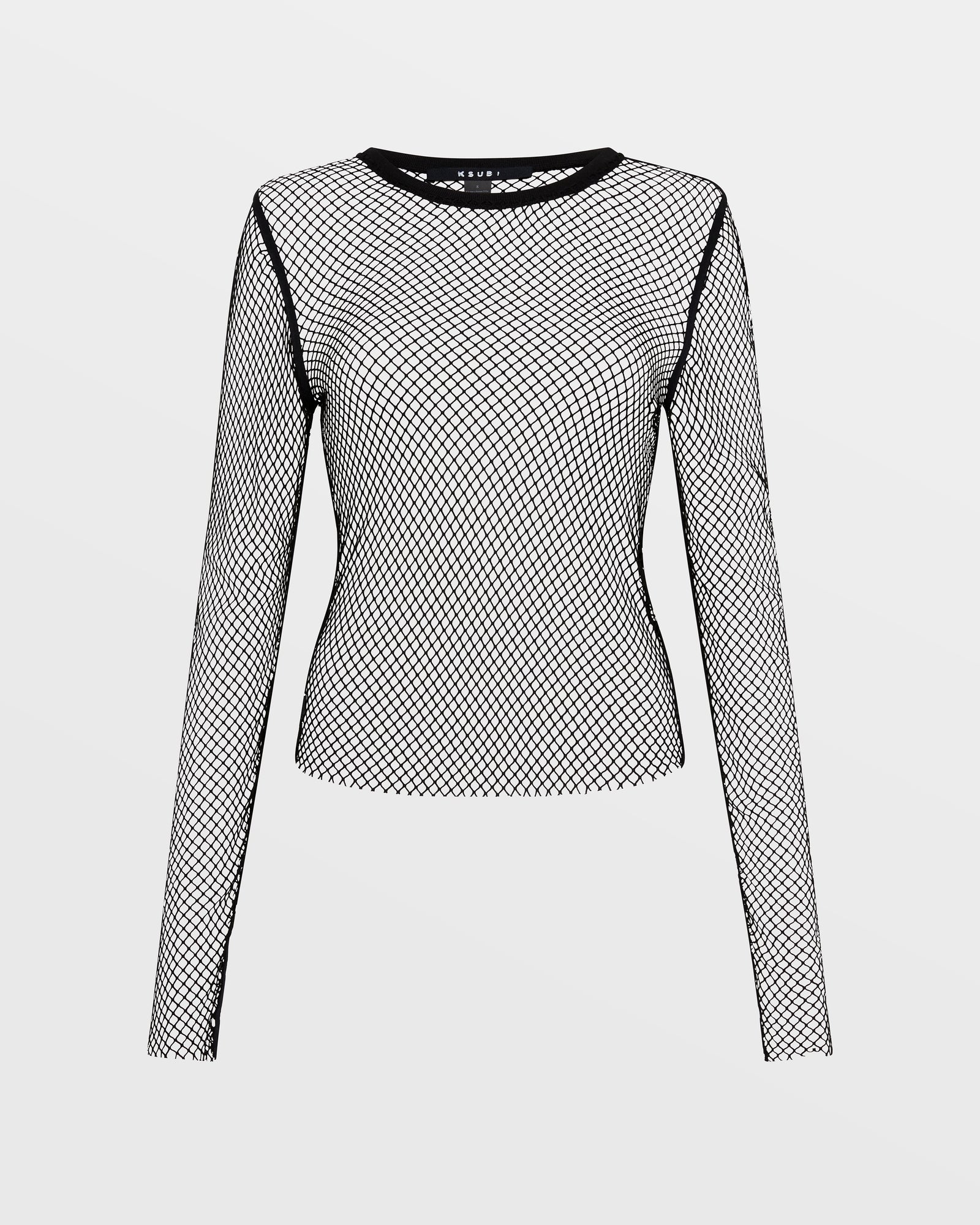 Buy Net Mesh Ls Top Black | KSUBI - Image 5