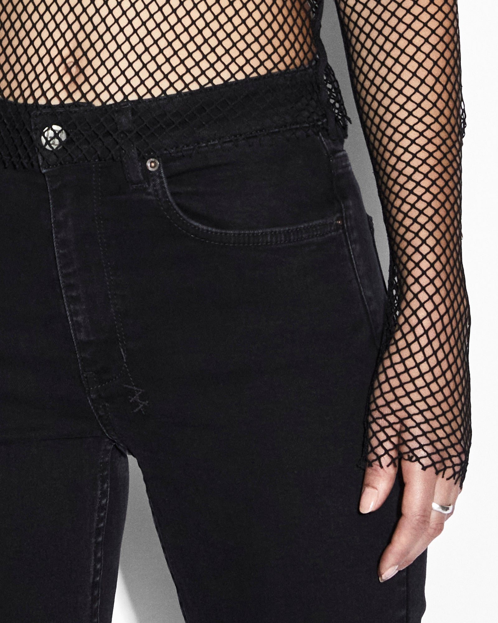 Buy Net Mesh Ls Top Black | KSUBI - Image 8