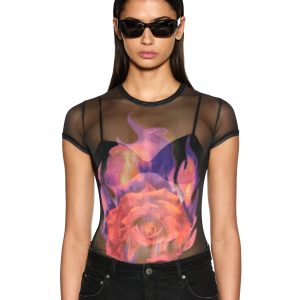 Ablaze Mesh Short Sleeve Tee - Black