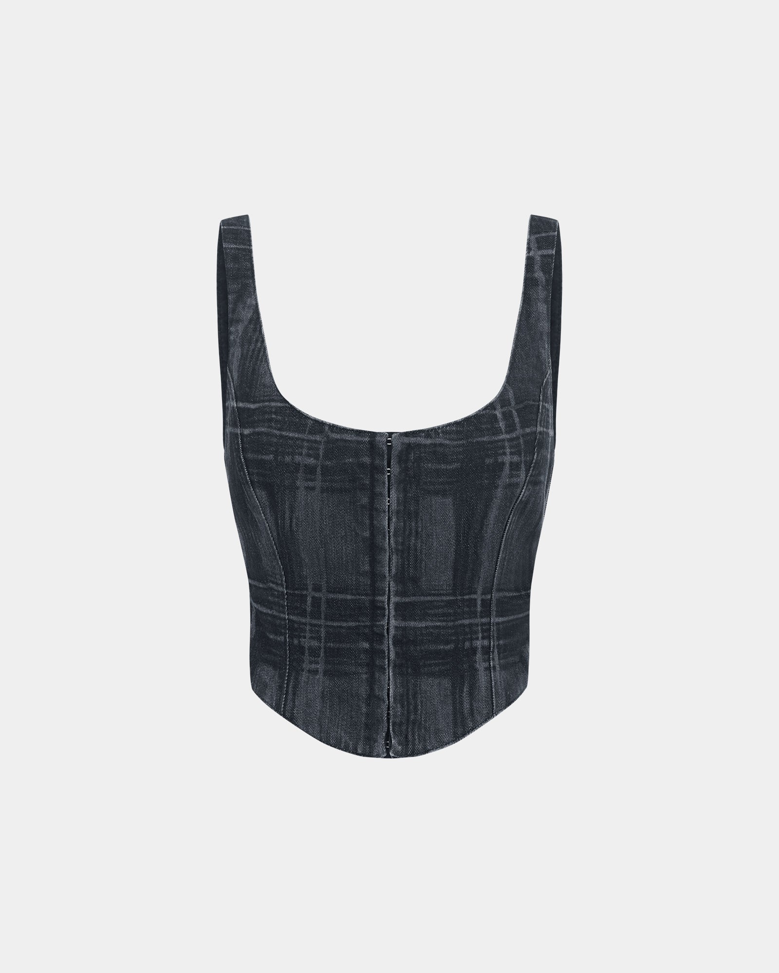 Gigi Bustier Skool Womens Tops - Blue/Black - Image 5