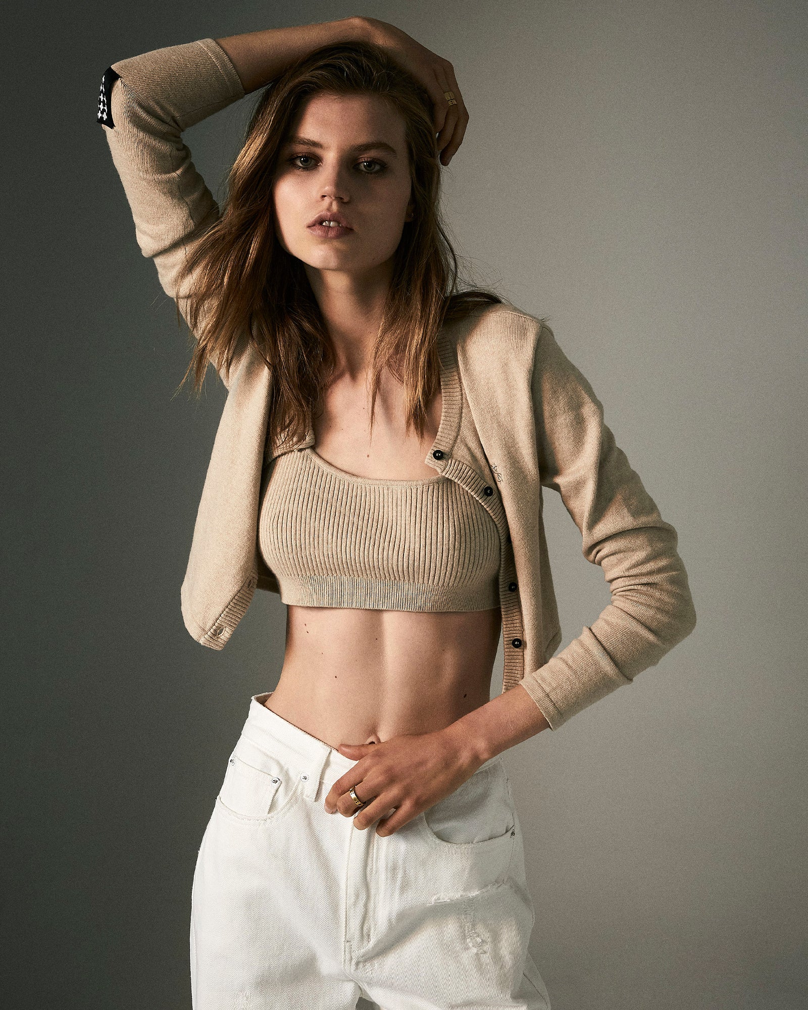Knit Bralette Oat - Image 2